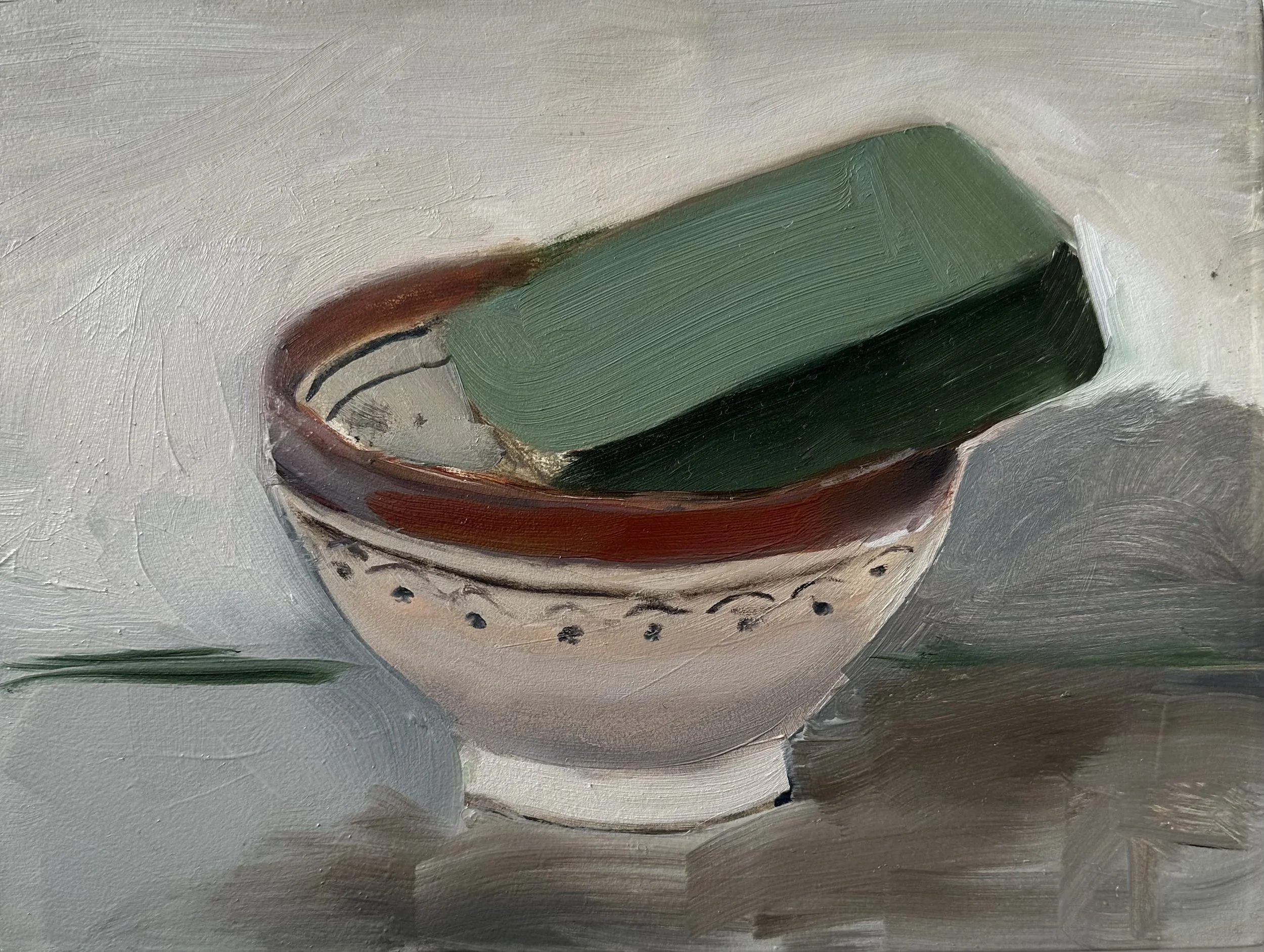 ARTIST SOAP IN MOROCCAN BOWL by Mel Barrett
