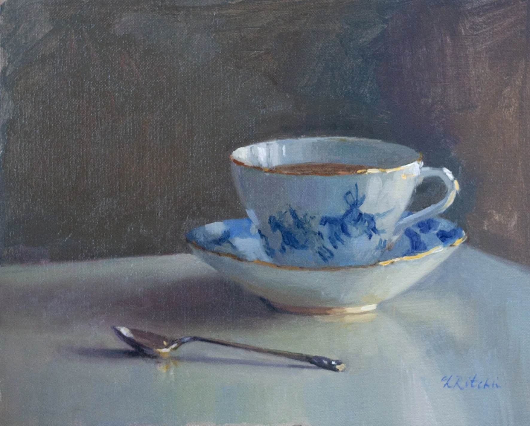 🔴CHINA TEA CUP by Laura Ritchie