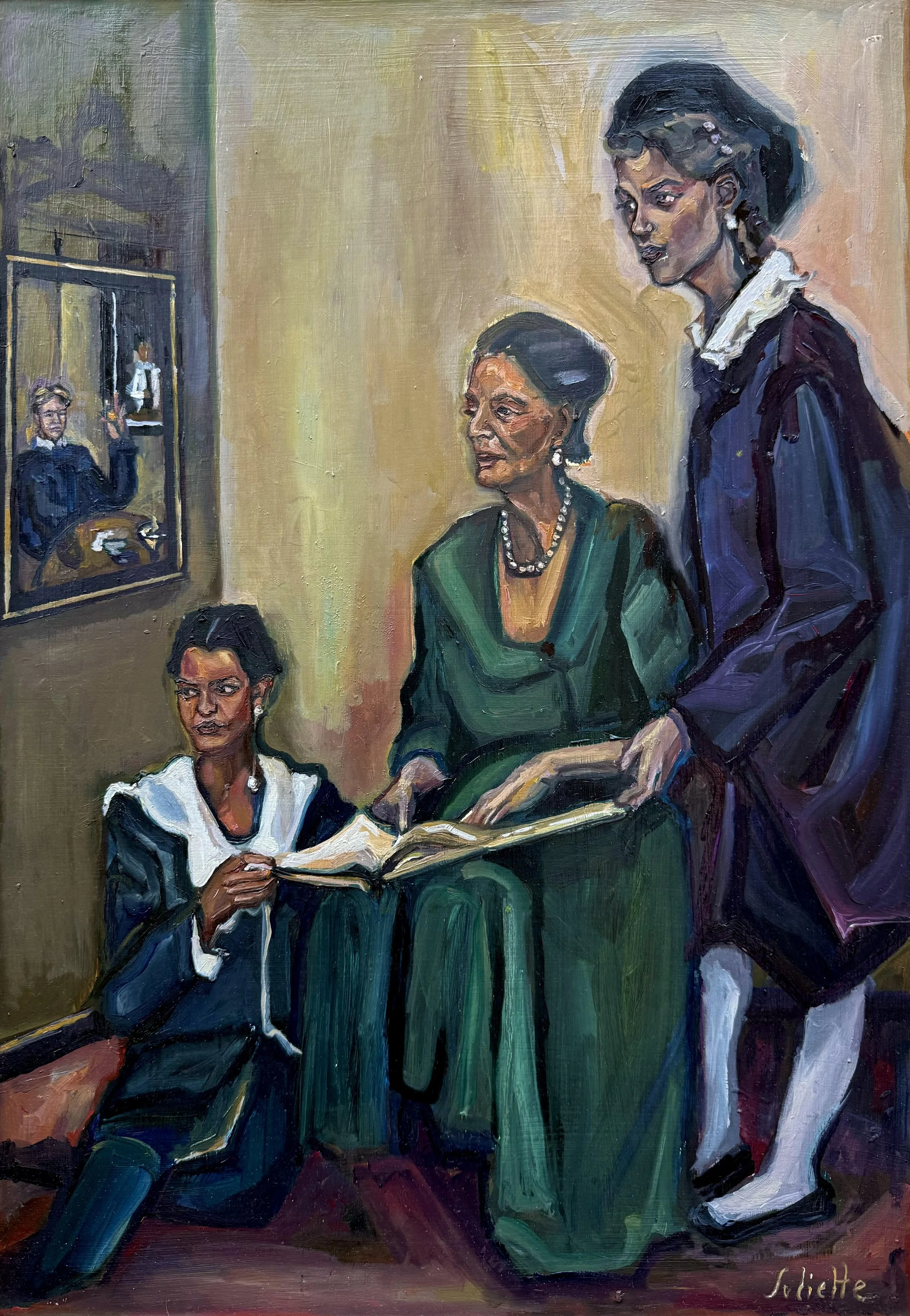 READING AT DUKES PARLOUR, ST JAMES by Juliette Morrison