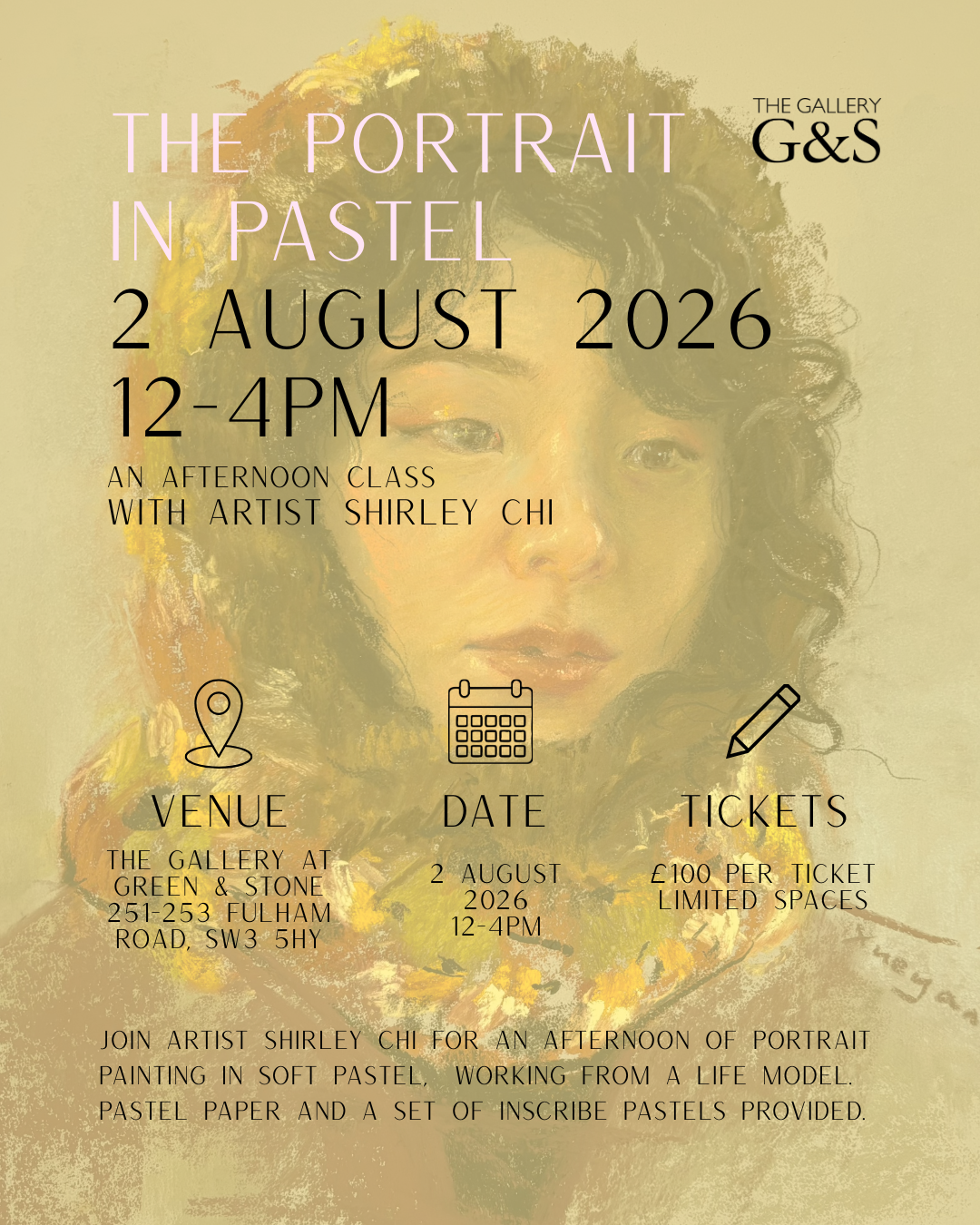 ‘The Portrait in Pastel’: A Workshop with Shirley Chi