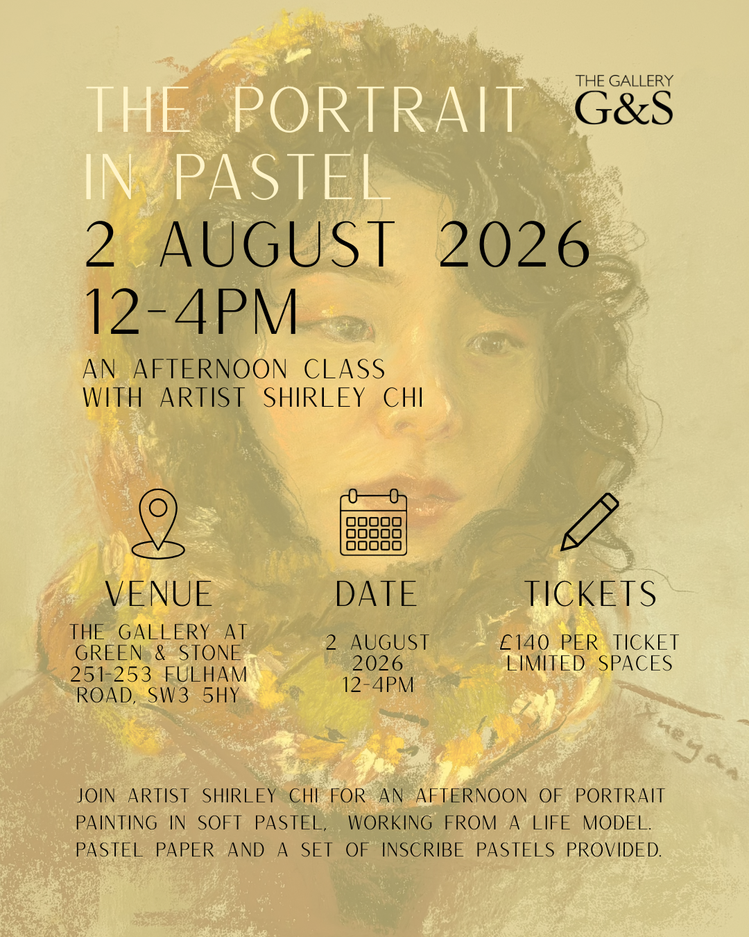 ‘The Portrait in Pastel’: A Workshop with Shirley Chi