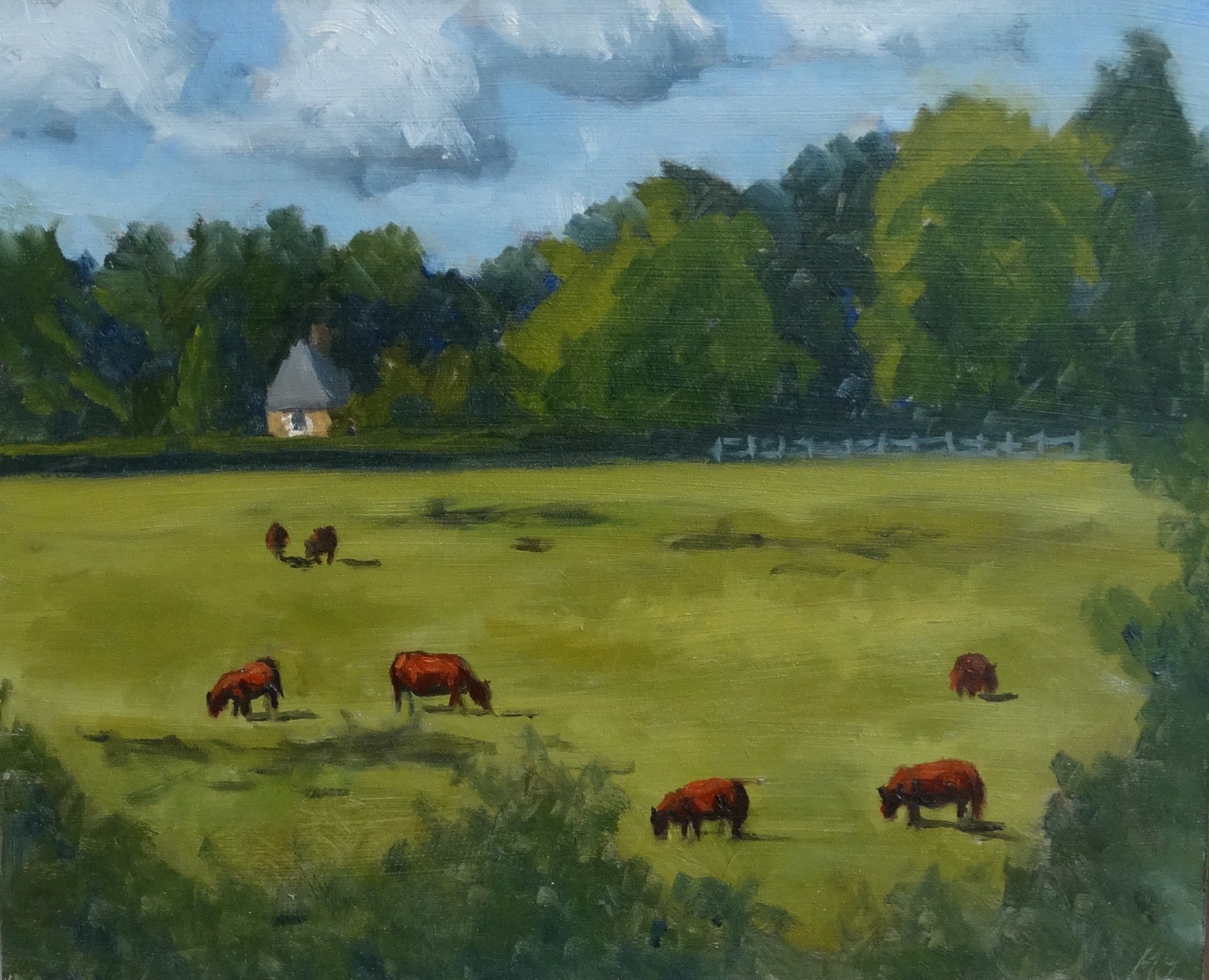 Grazing Cows, Woolbeding, Maria Yadegar