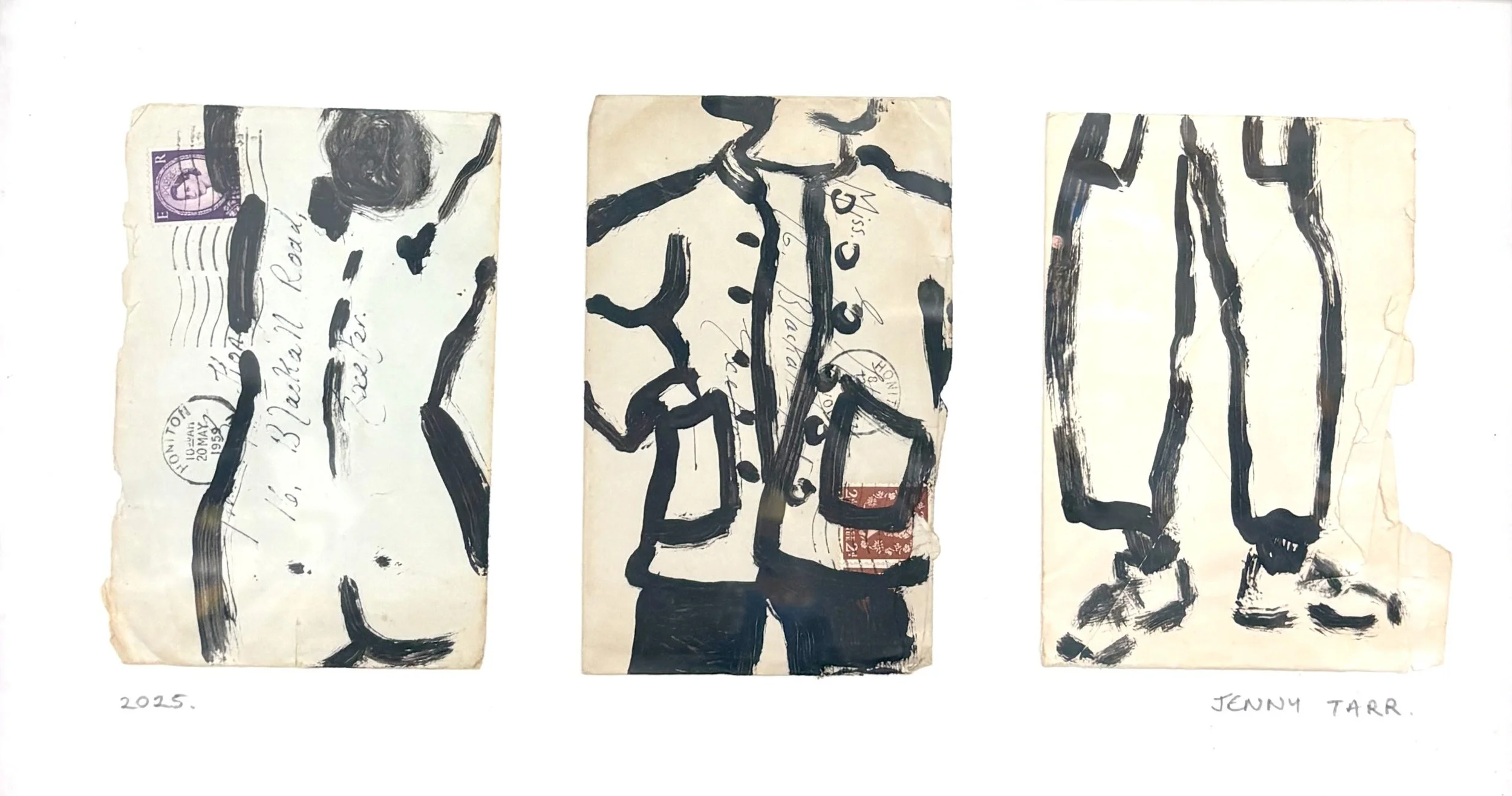 Envelopes of Connection: Grid 3 by Jenny Tarr