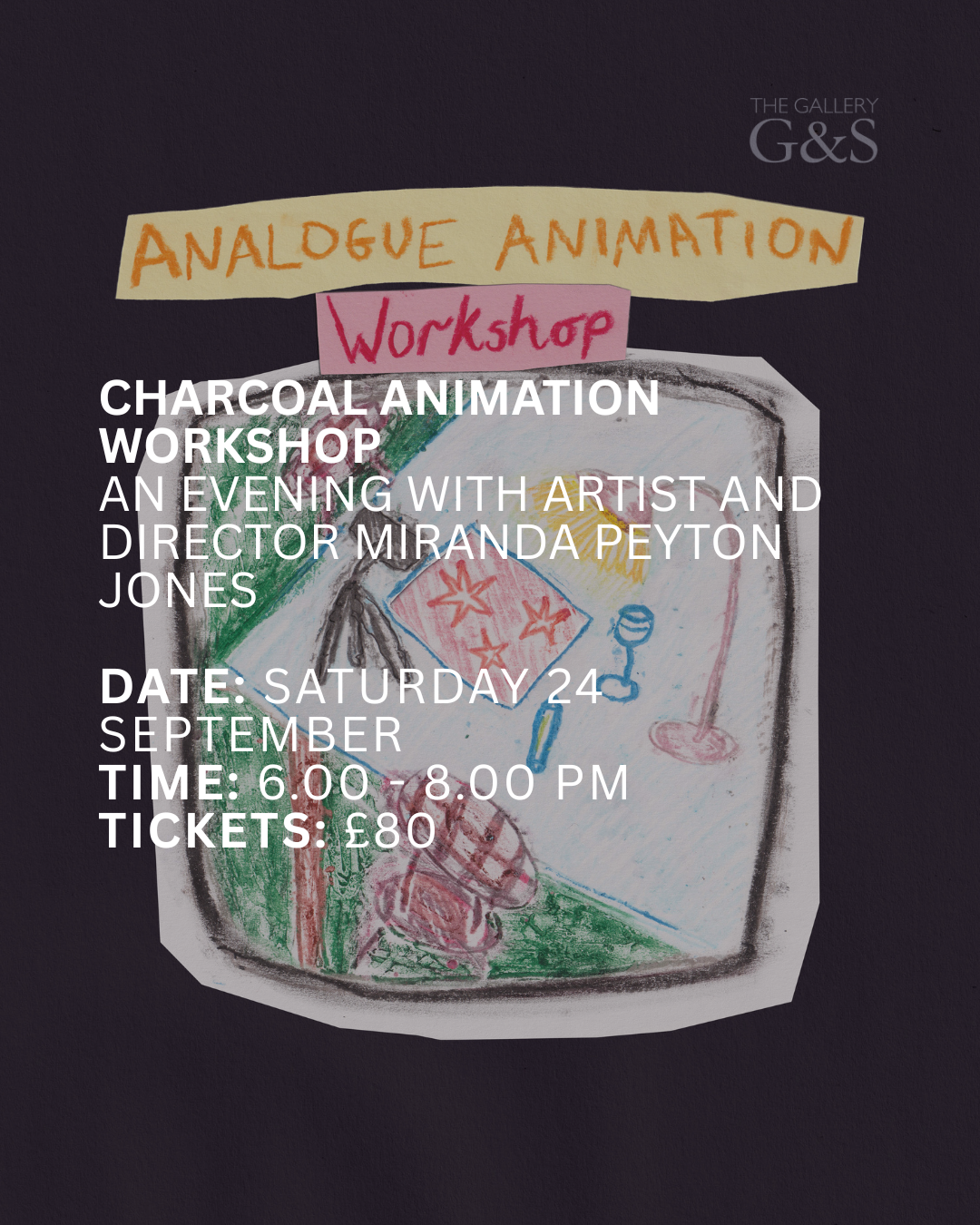 Charcoal Animation Workshop with Miranda Peyton Jones