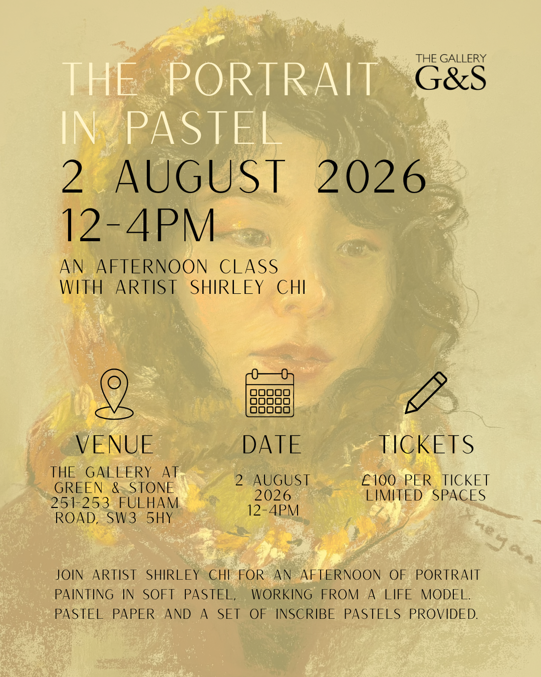 'The Portrait in Pastel': A Workshop with Shirley Chi