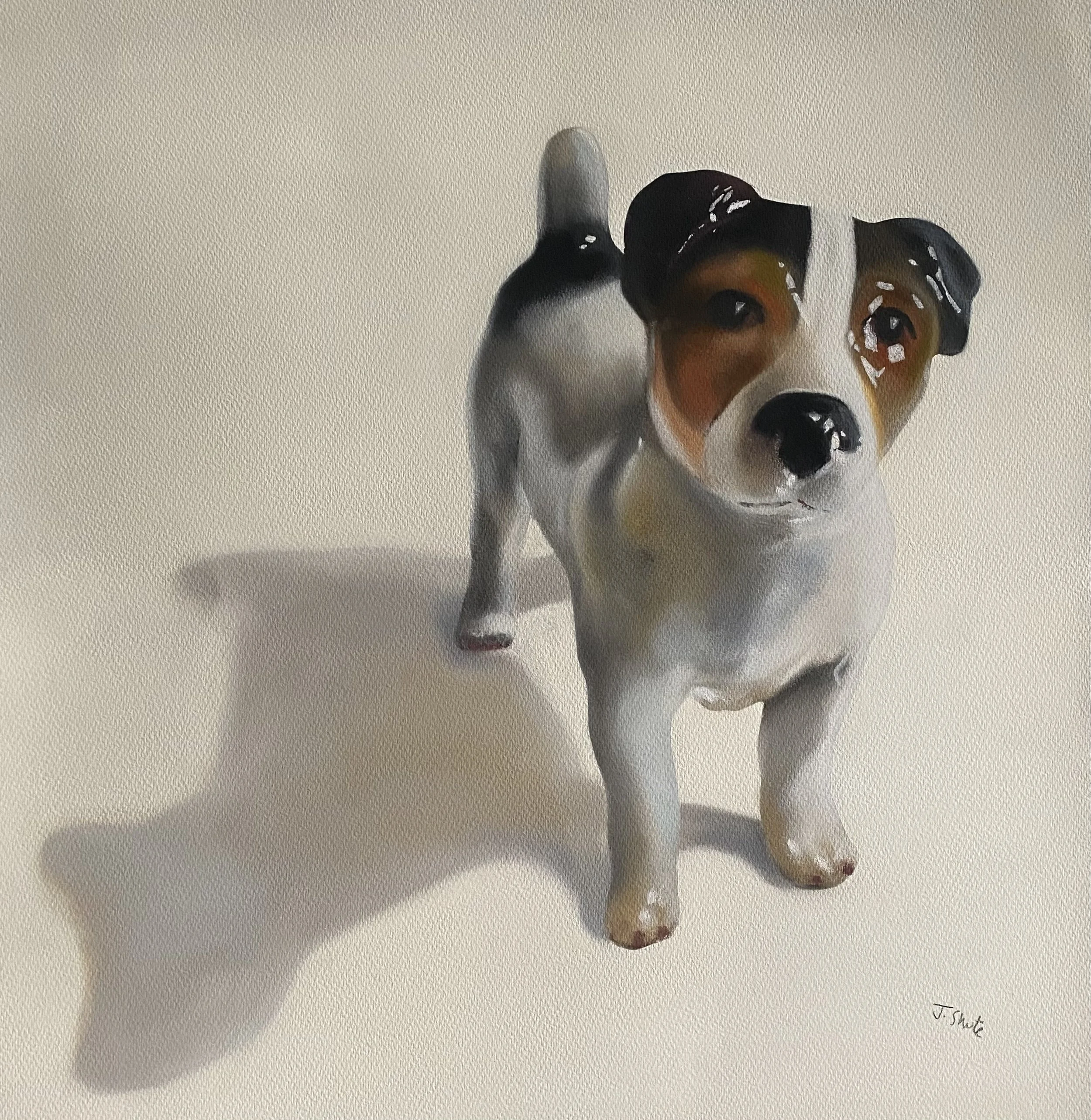 Porcelain Jack Russell by Janine Shute