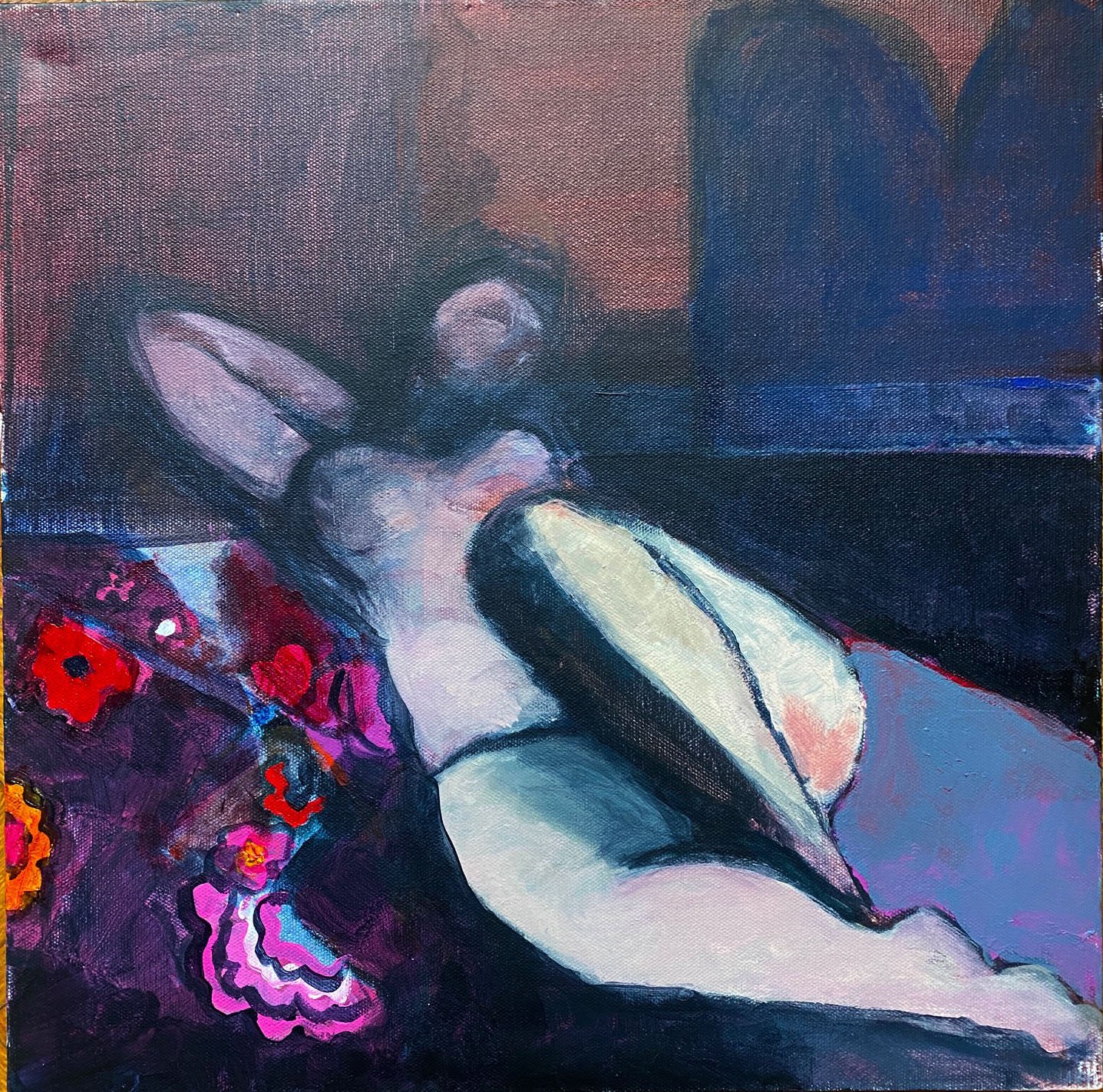 🔴RECLINING NUDE WITH BUKHARA