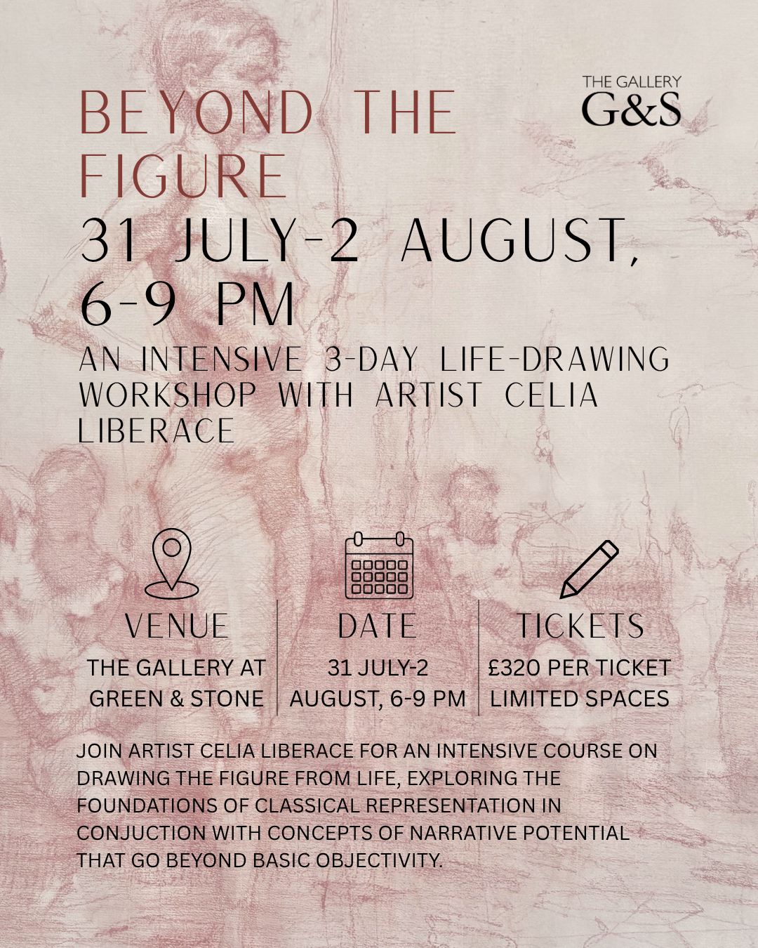 Beyond the Figure: An Intensive Life-Drawing Workshop with Celia Liberace