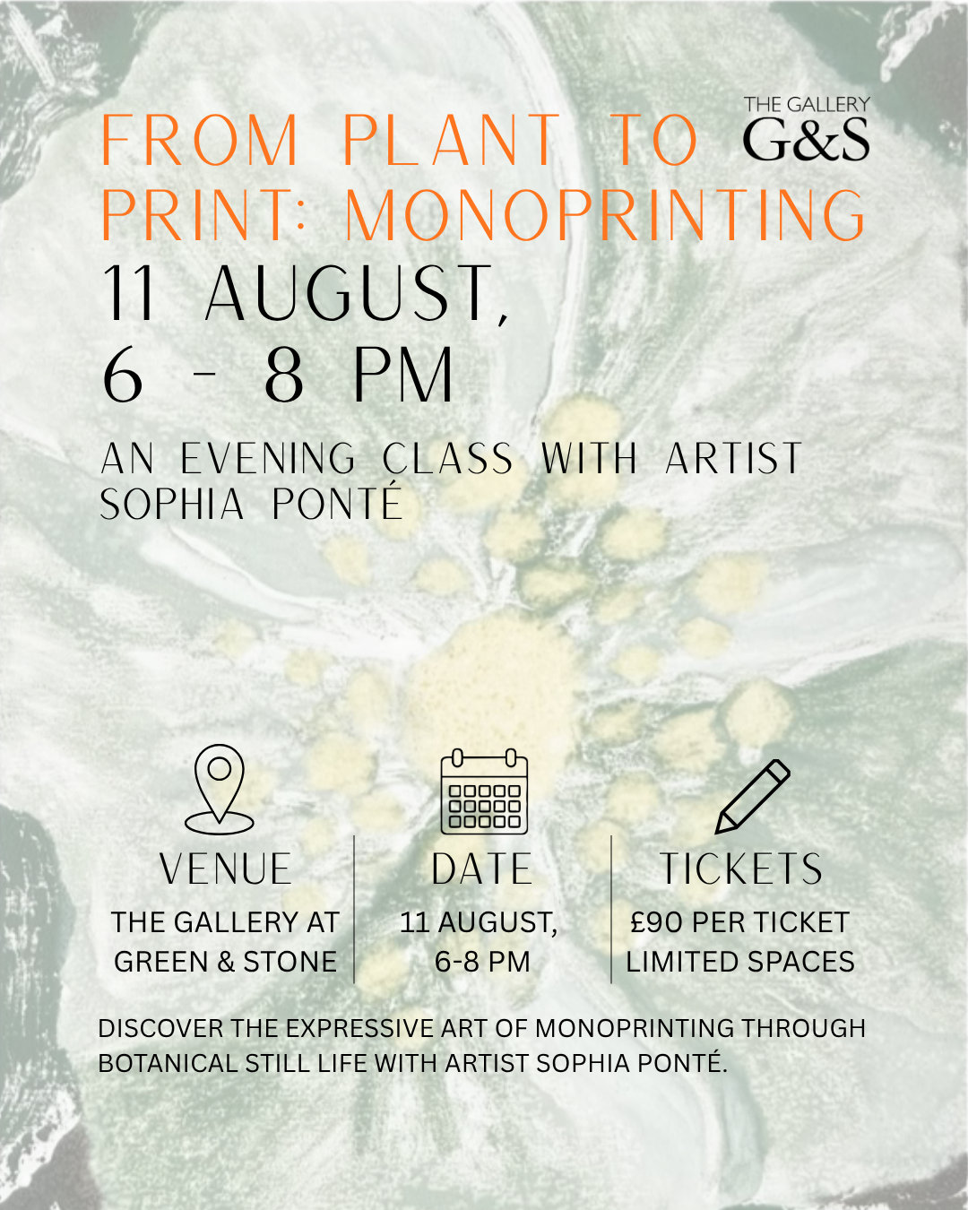 From Plant to Print: Monoprinting with Sophia Ponté