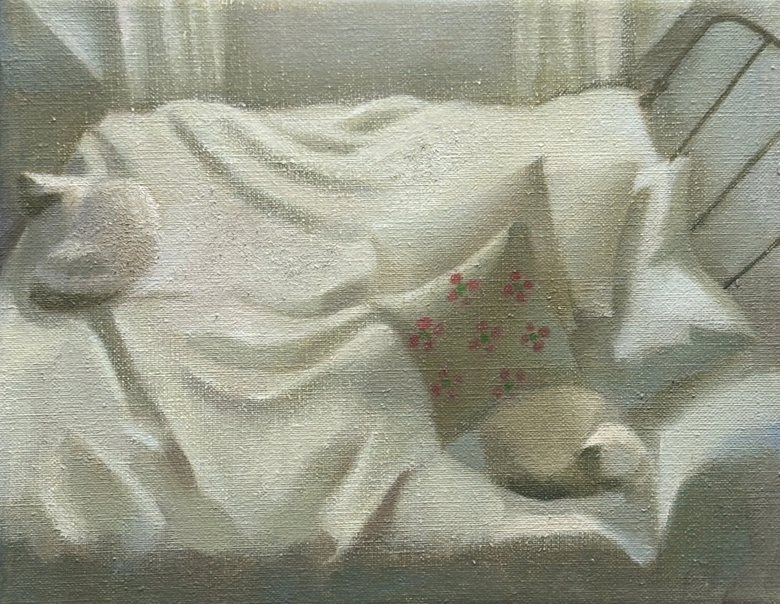 Michelle Maddox, White Cats on a White Bed, 2026