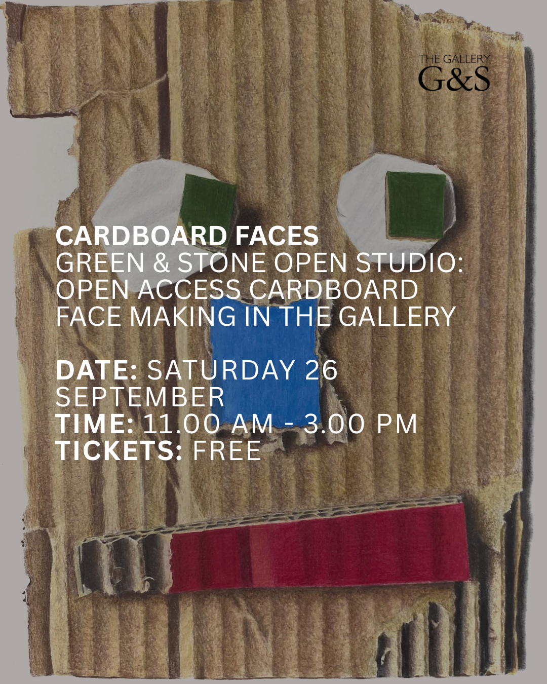 Green & Stone Open Studio: Cardboard Faces
