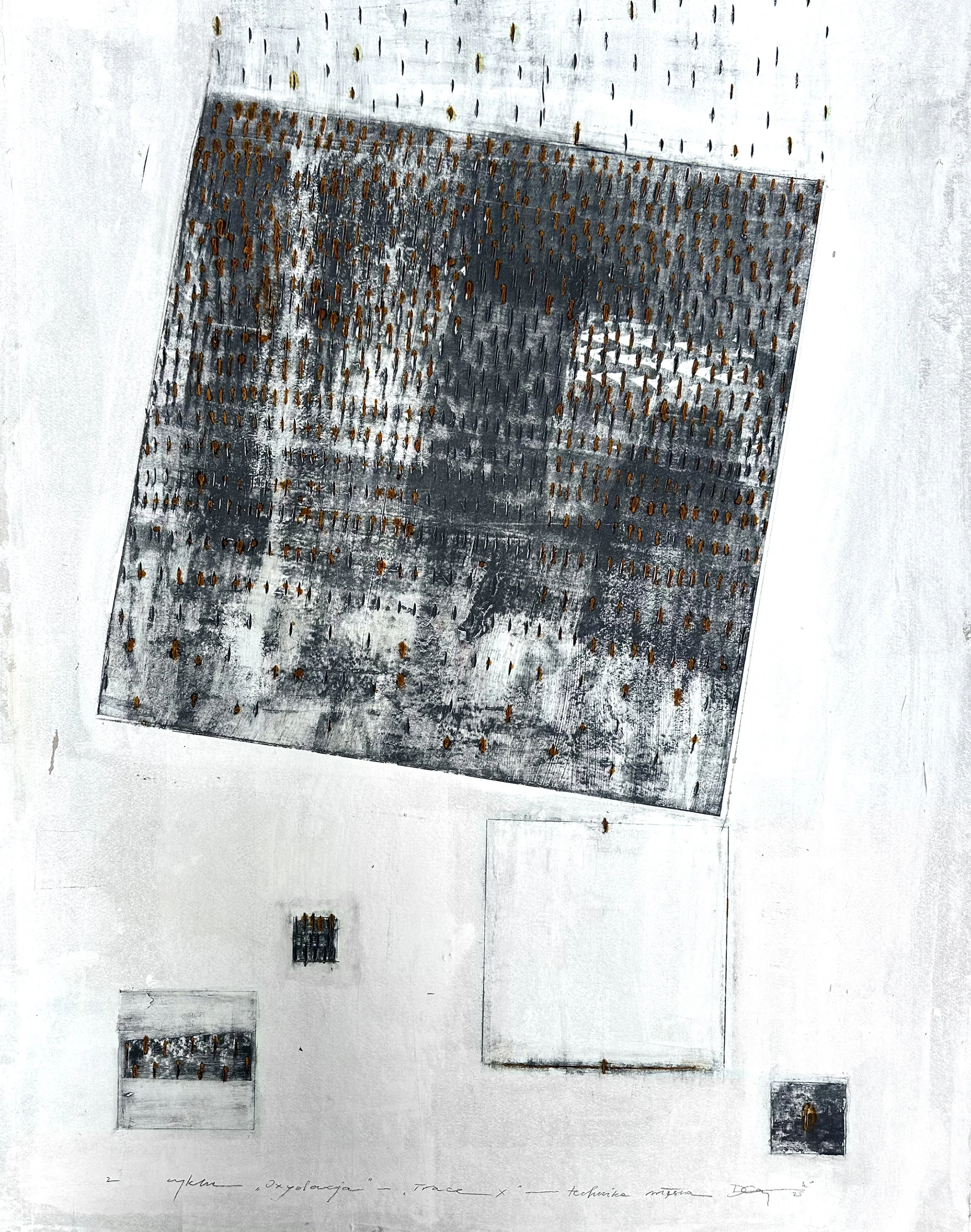 Oxydation series - "Trace X" 2025 by Katarzyna Derkacz-Gajewska