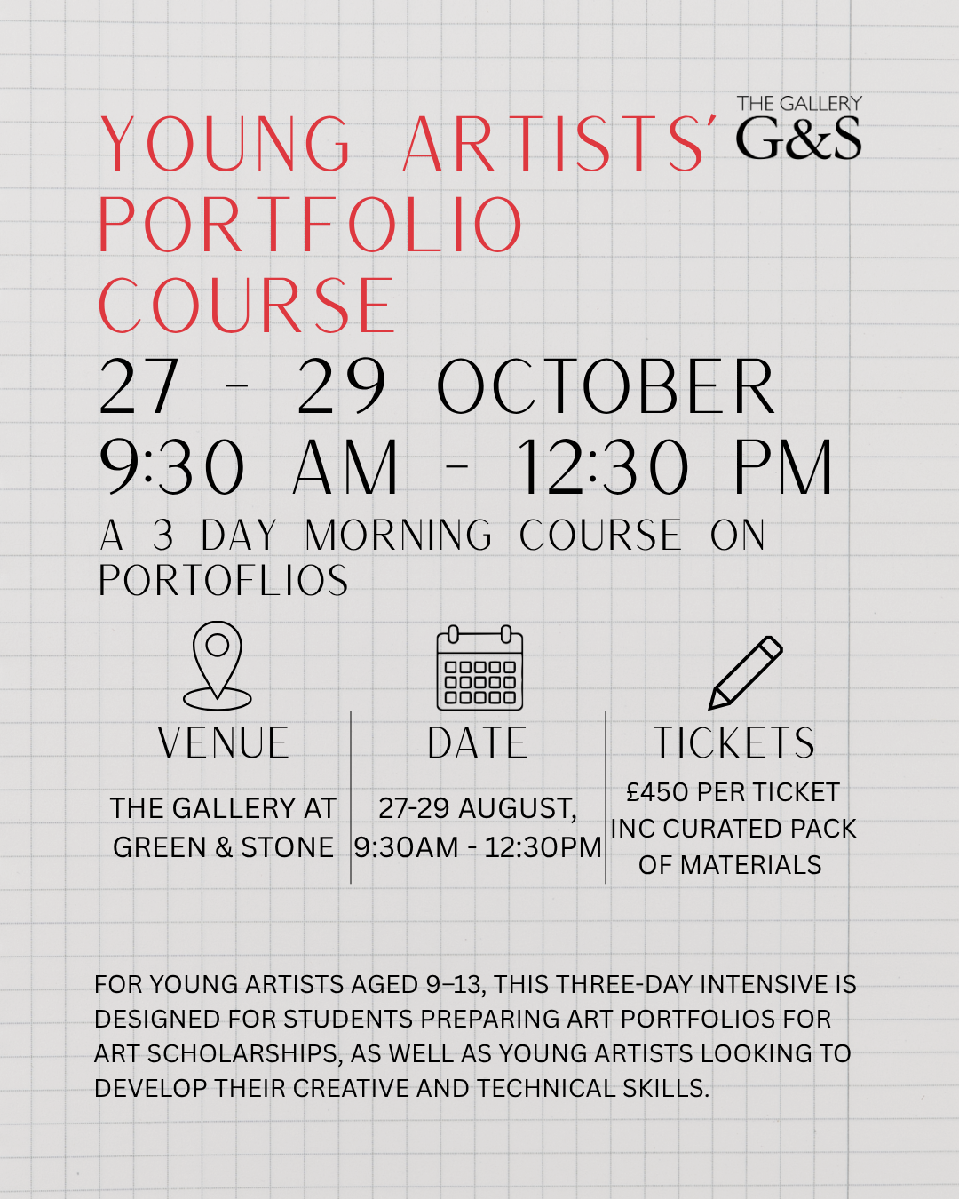 Young Artist: Portfolio Intensive