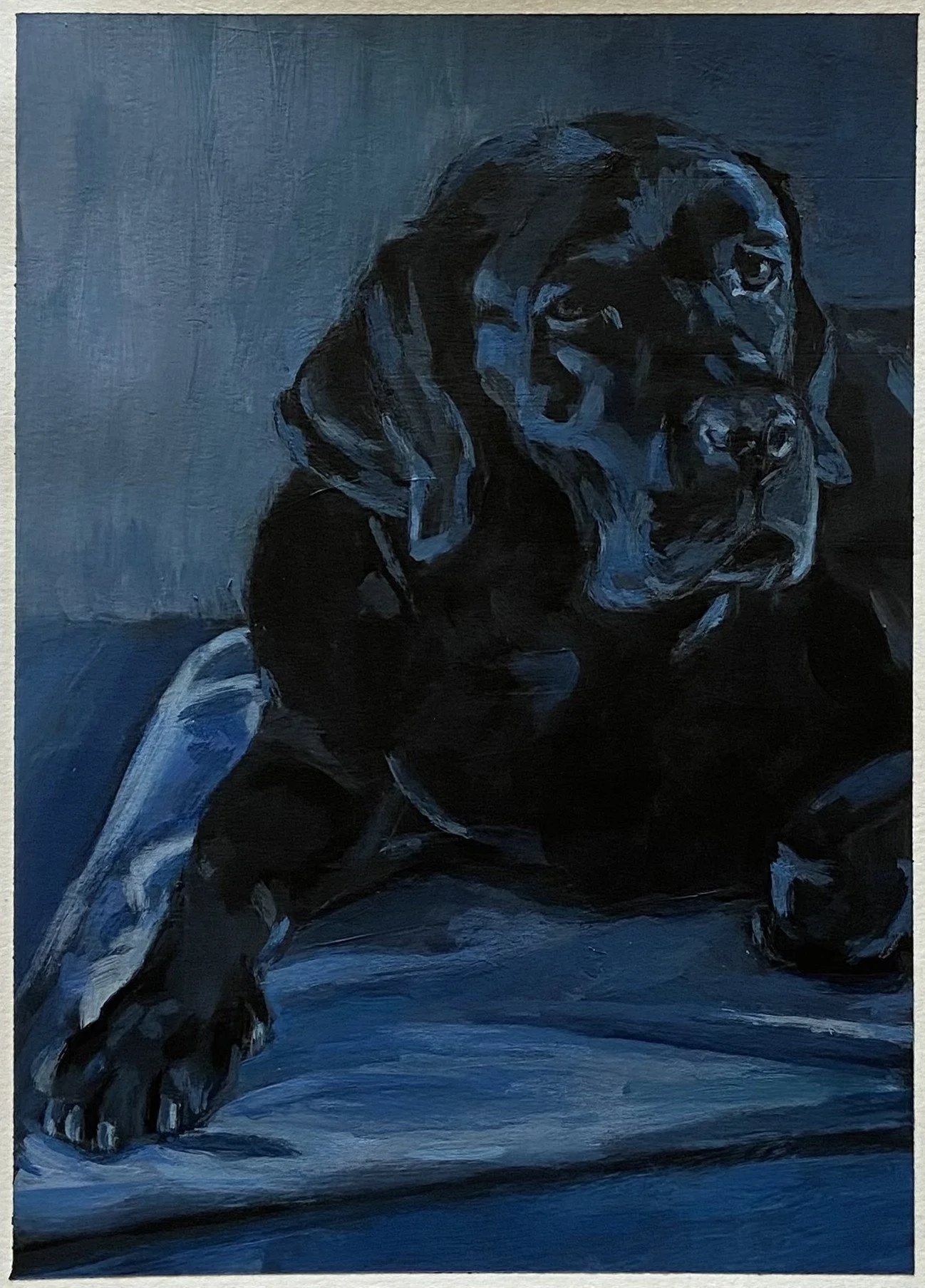 Blue Dog IV by Ally Hogan