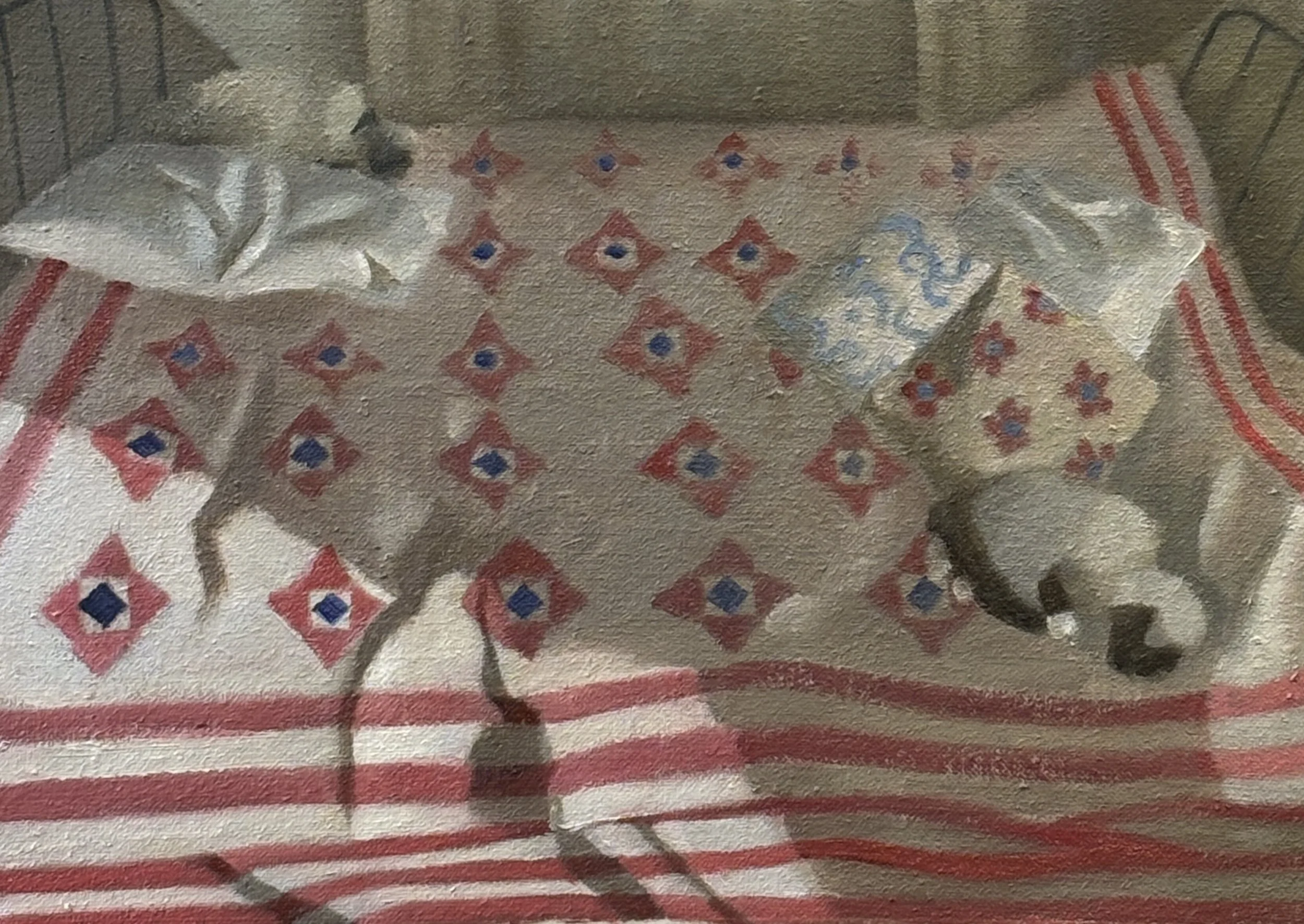 Michelle Maddox, Cats on the Bed, 2026
