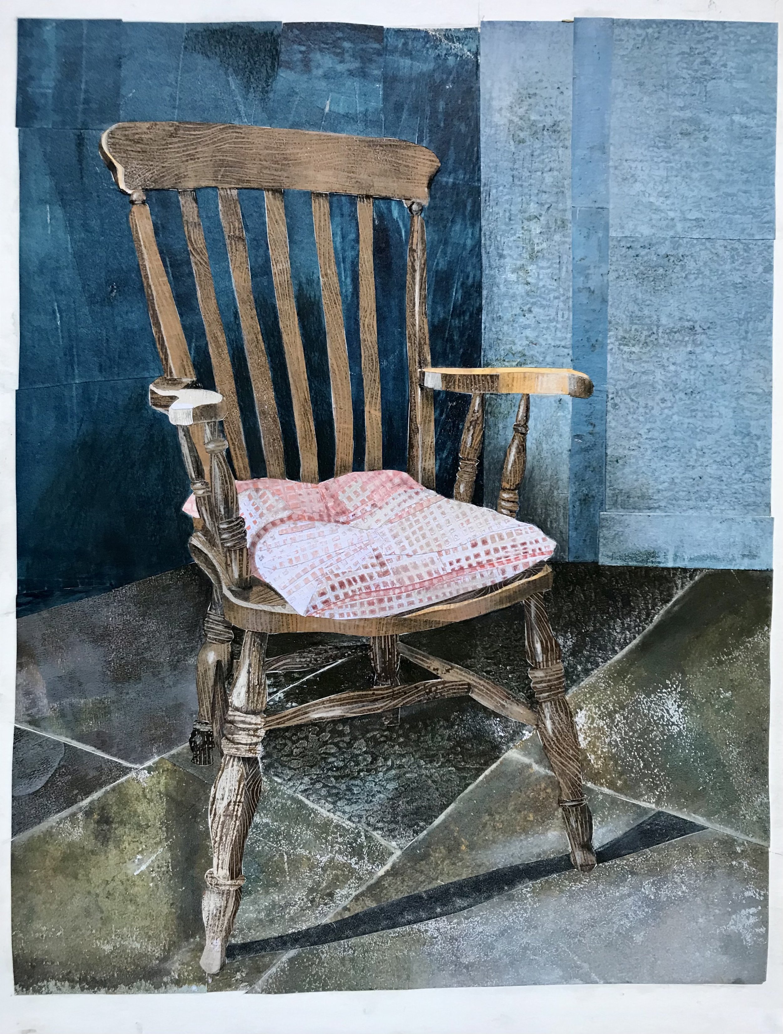 Chair with cushion by Boots Hackman