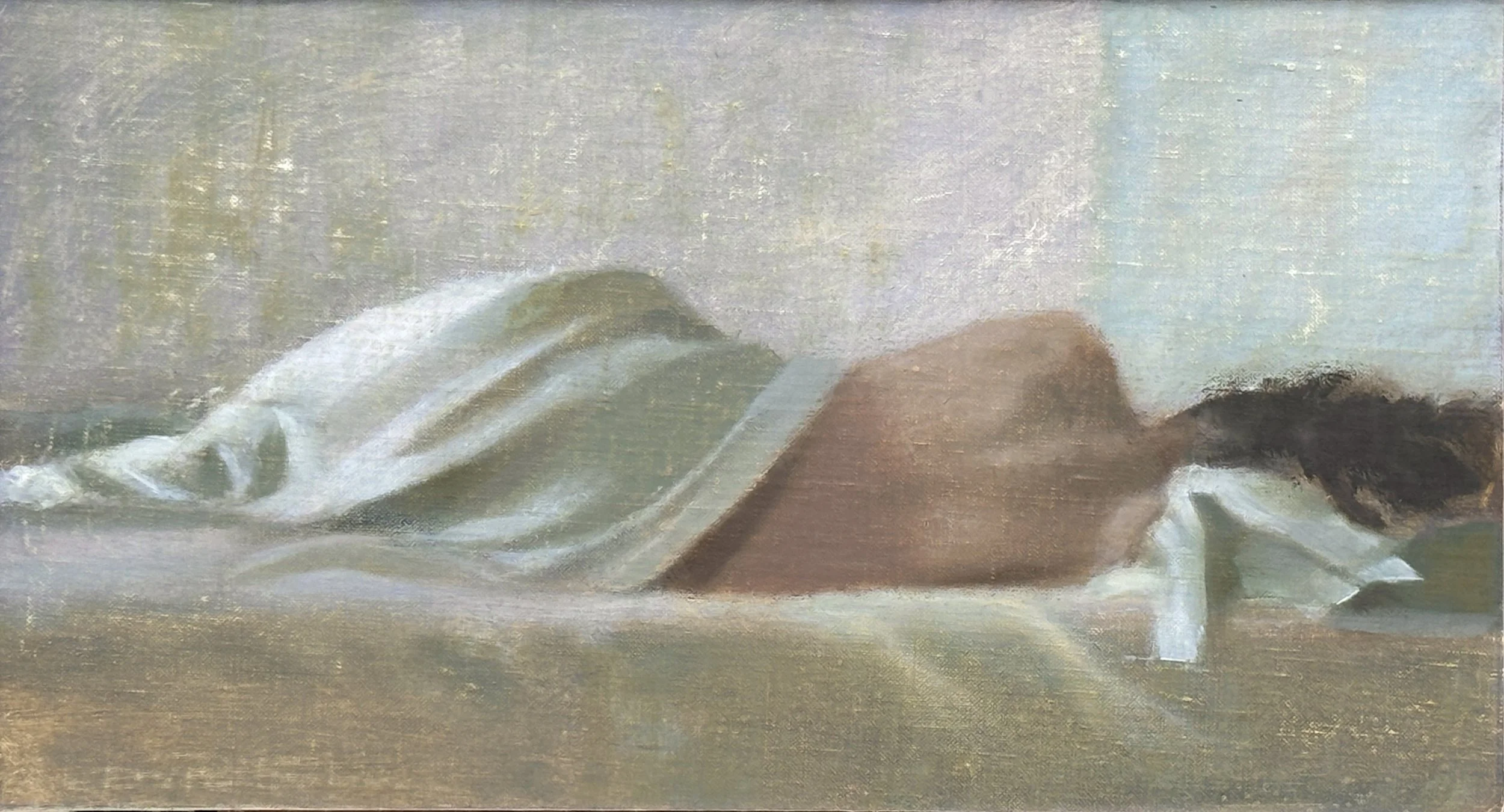 Michelle Maddox, Self Portrait in Bed, 2025