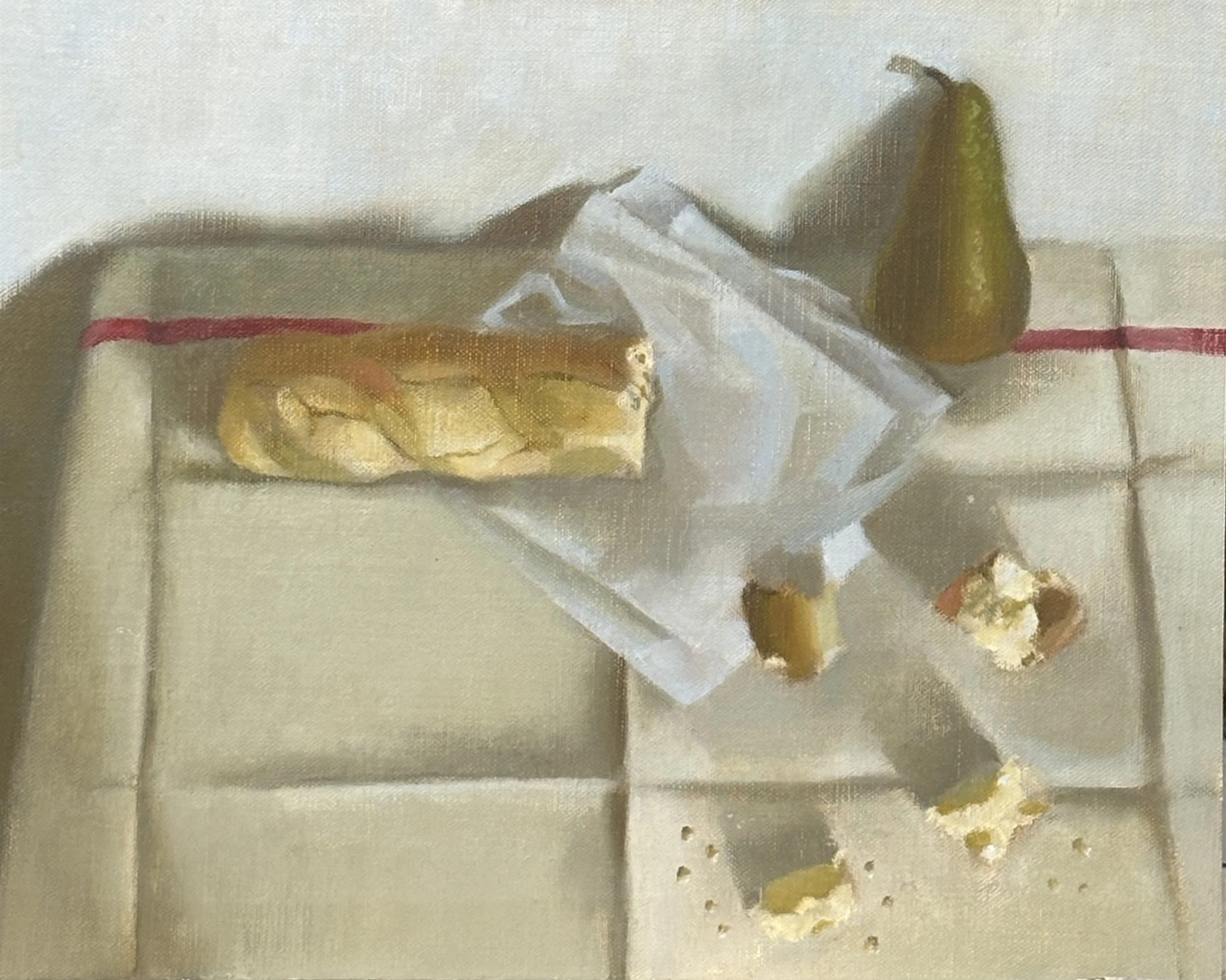 Michelle Maddox, Still Life with Baguette, 2026