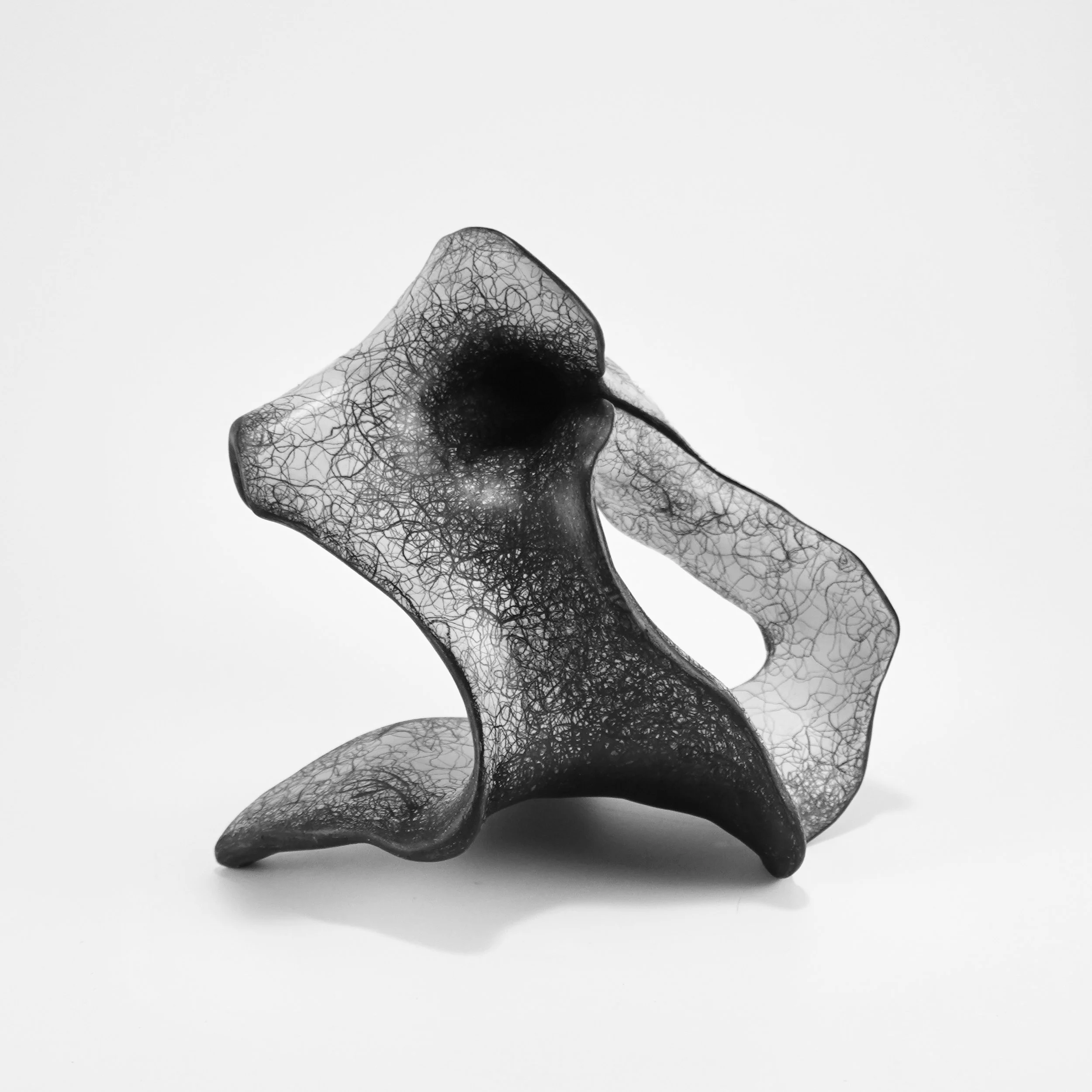  VERVE  
5.5 x 6 x 4 inches 
fired clay. paint. graphite. varnish 
2025