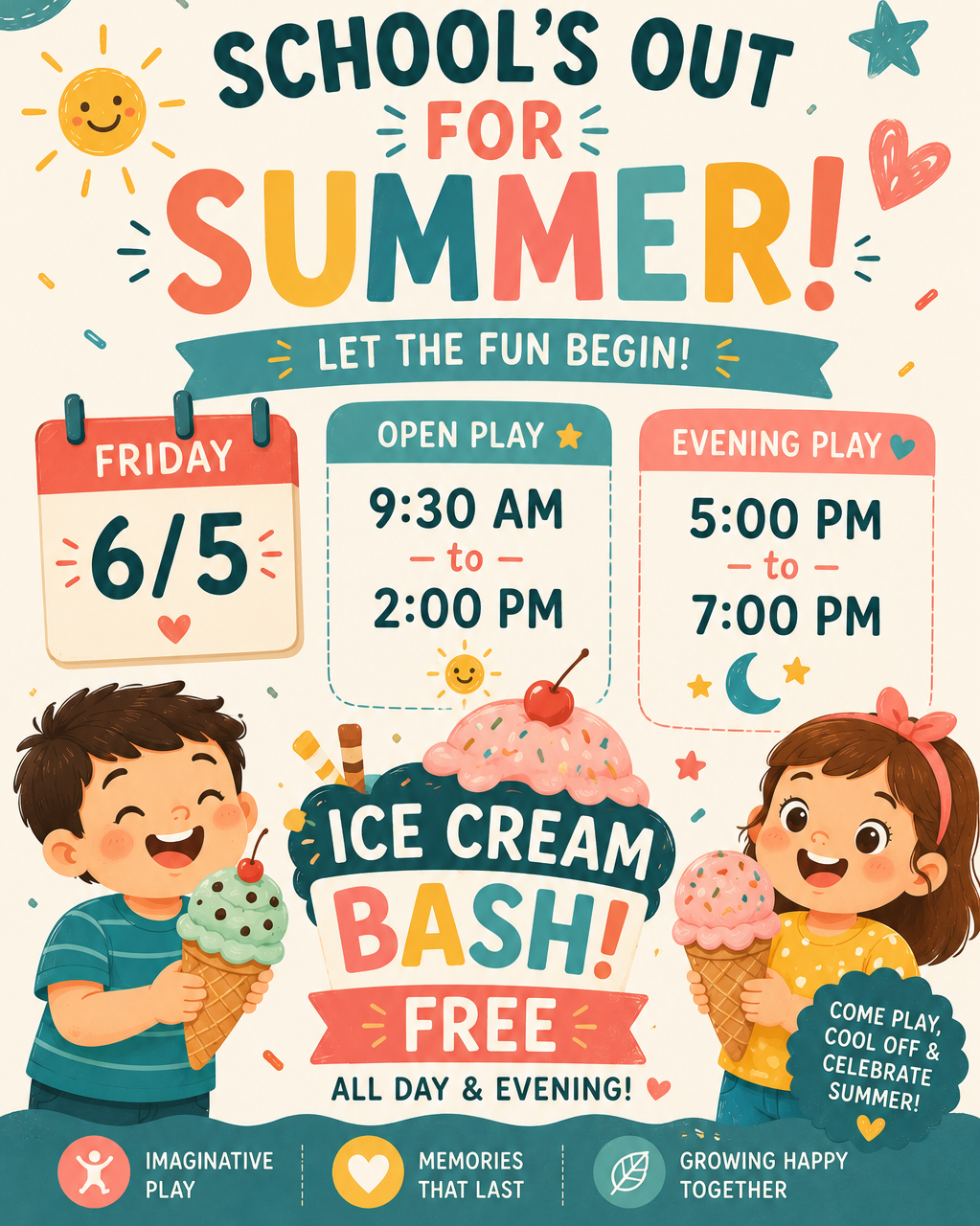 🍦 SCHOOL'S OUT FOR SUMMER! 🍦🎉