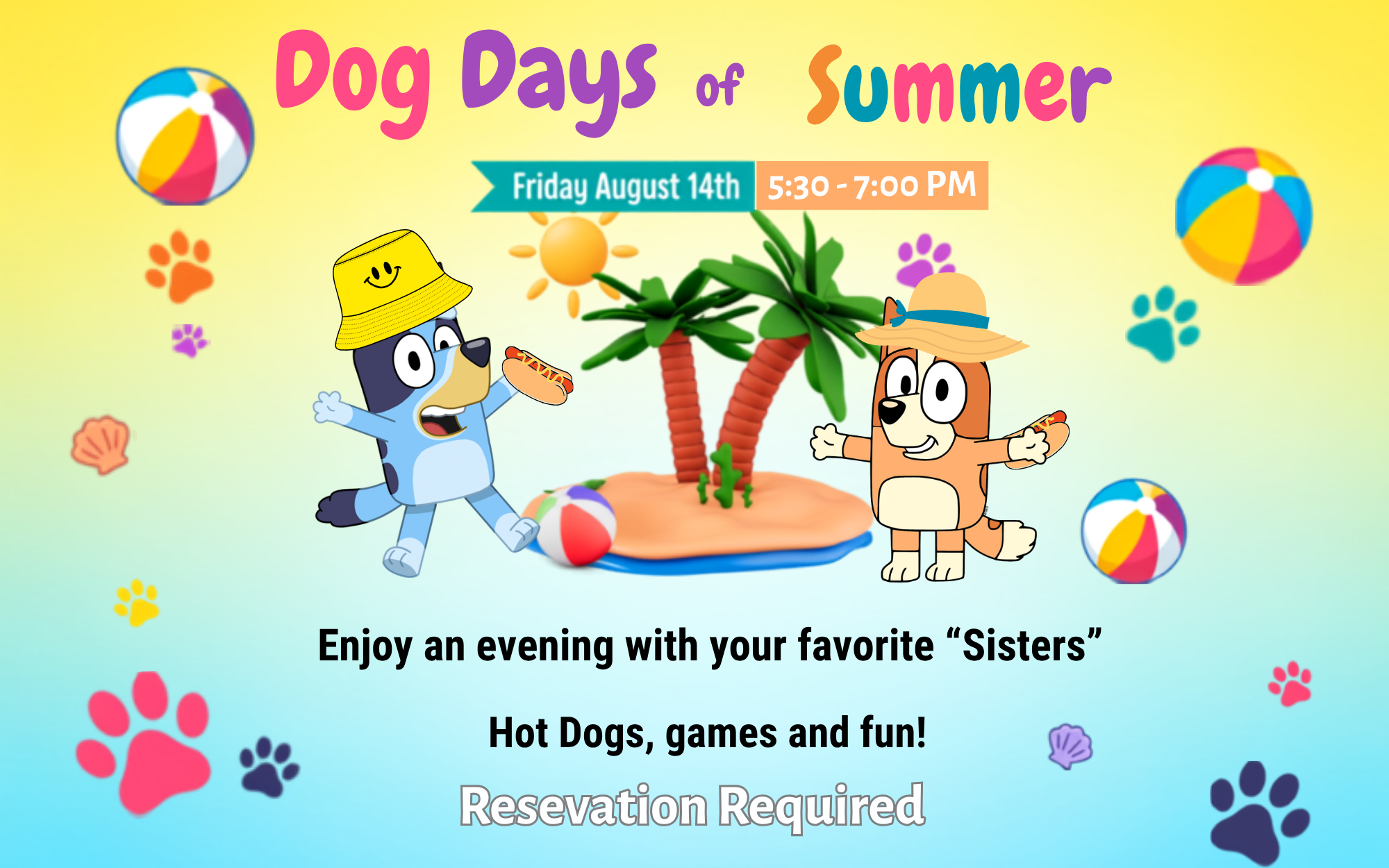 🌞 Dog Days of Summer: Dinner with the Heeler Sisters! 🌭