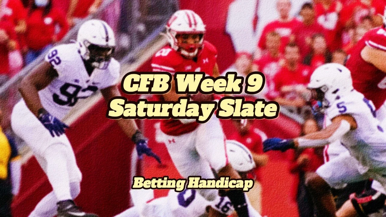 CFB Week 9: Saturday Slate