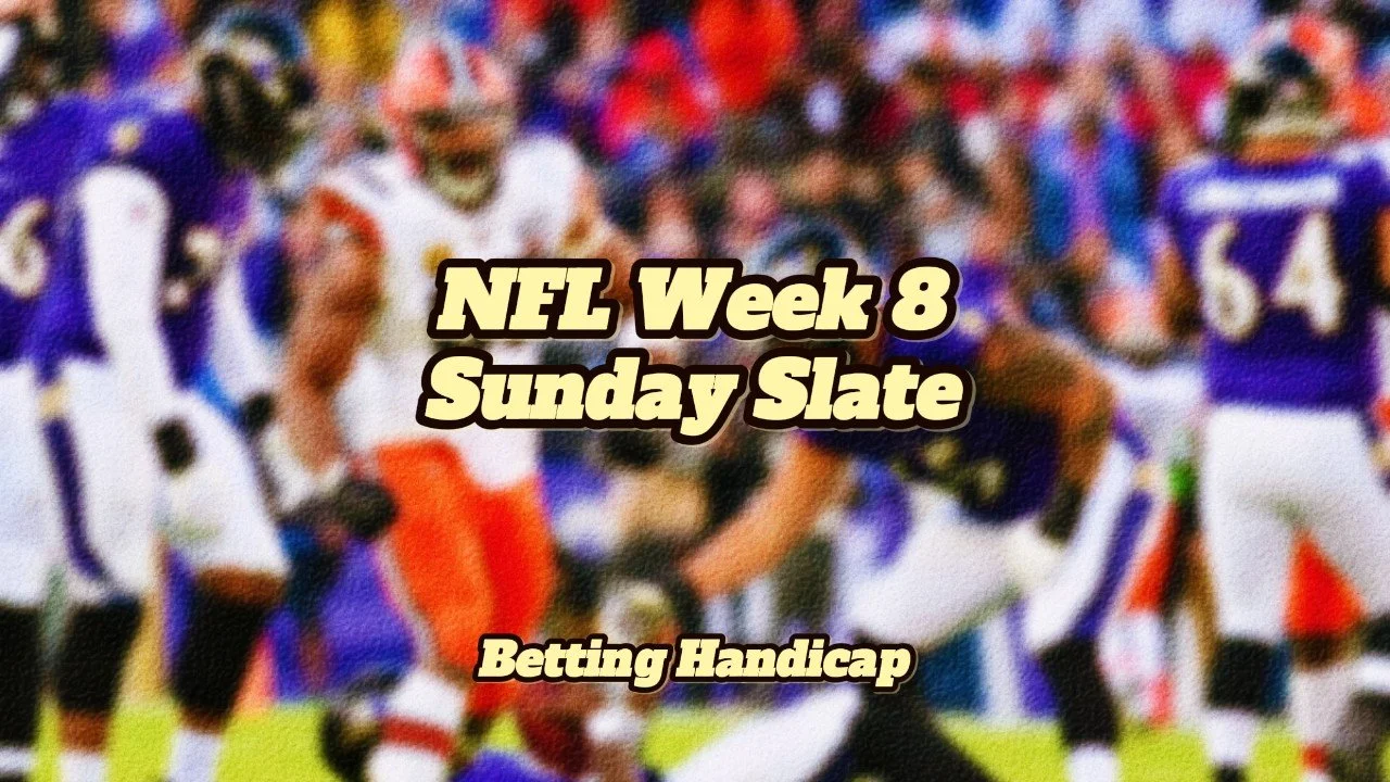 Week 8: NFL Sunday Slate