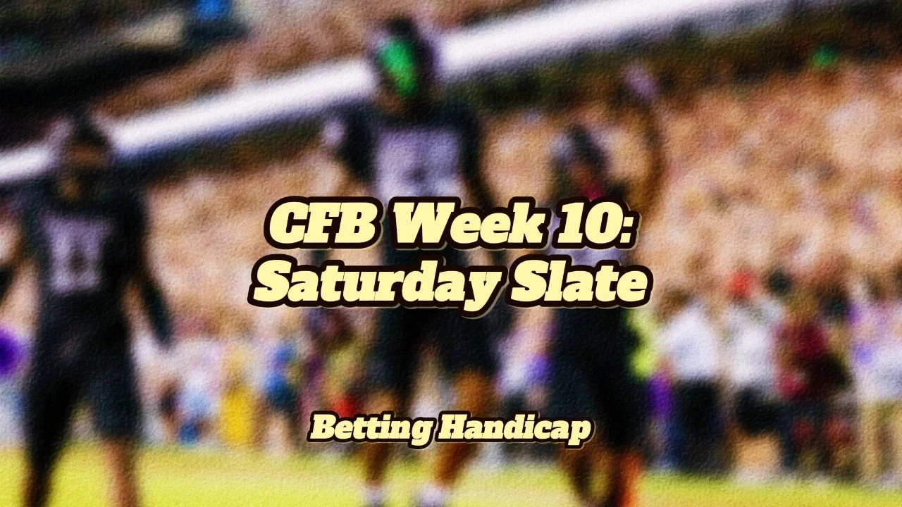 CFB Week 10: Saturday Slate