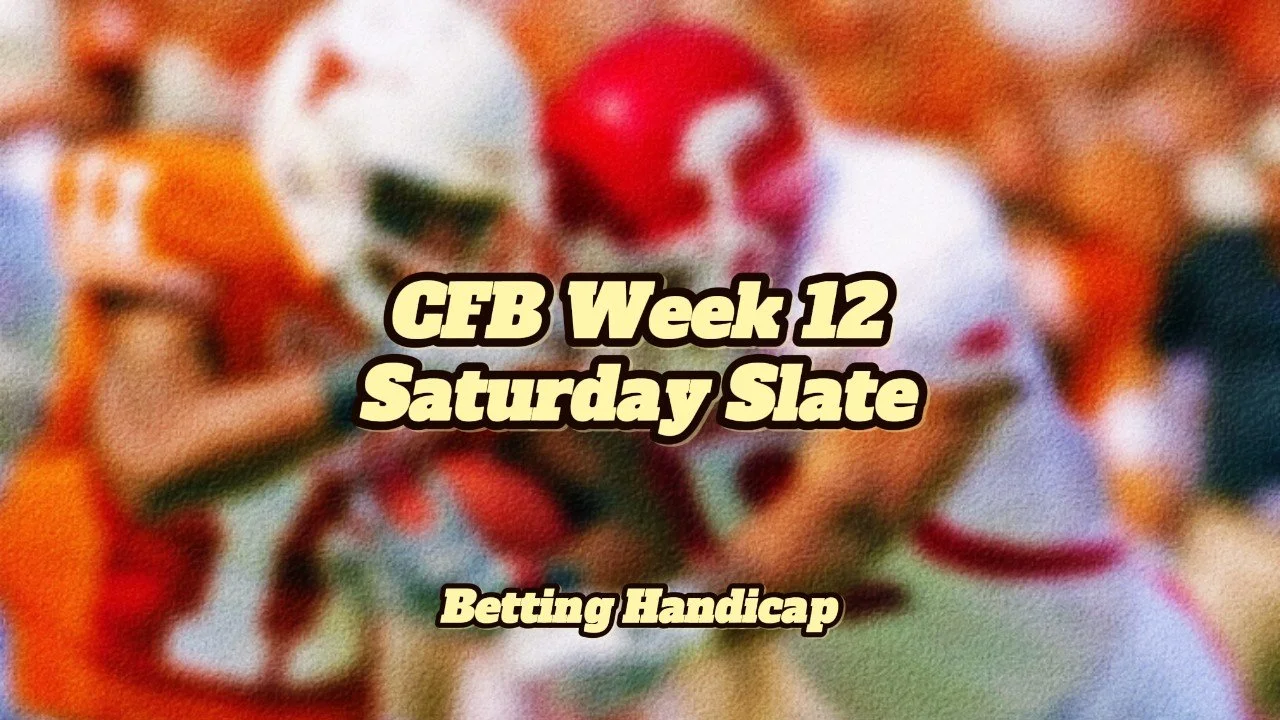 CFB Week 12: Saturday Slate