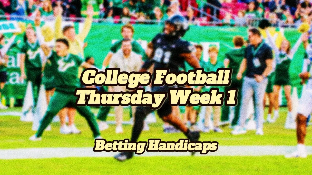 Thursday Night Week 1 Handicaps