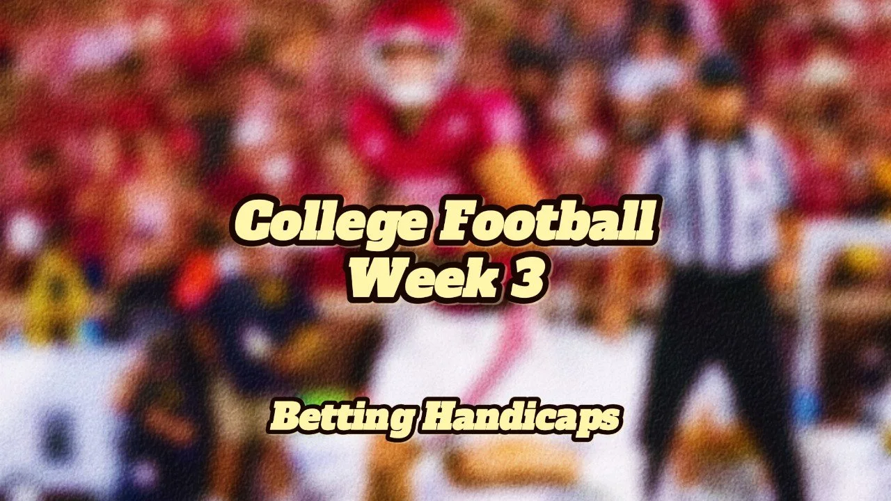 Saturday Week 3 Handicaps