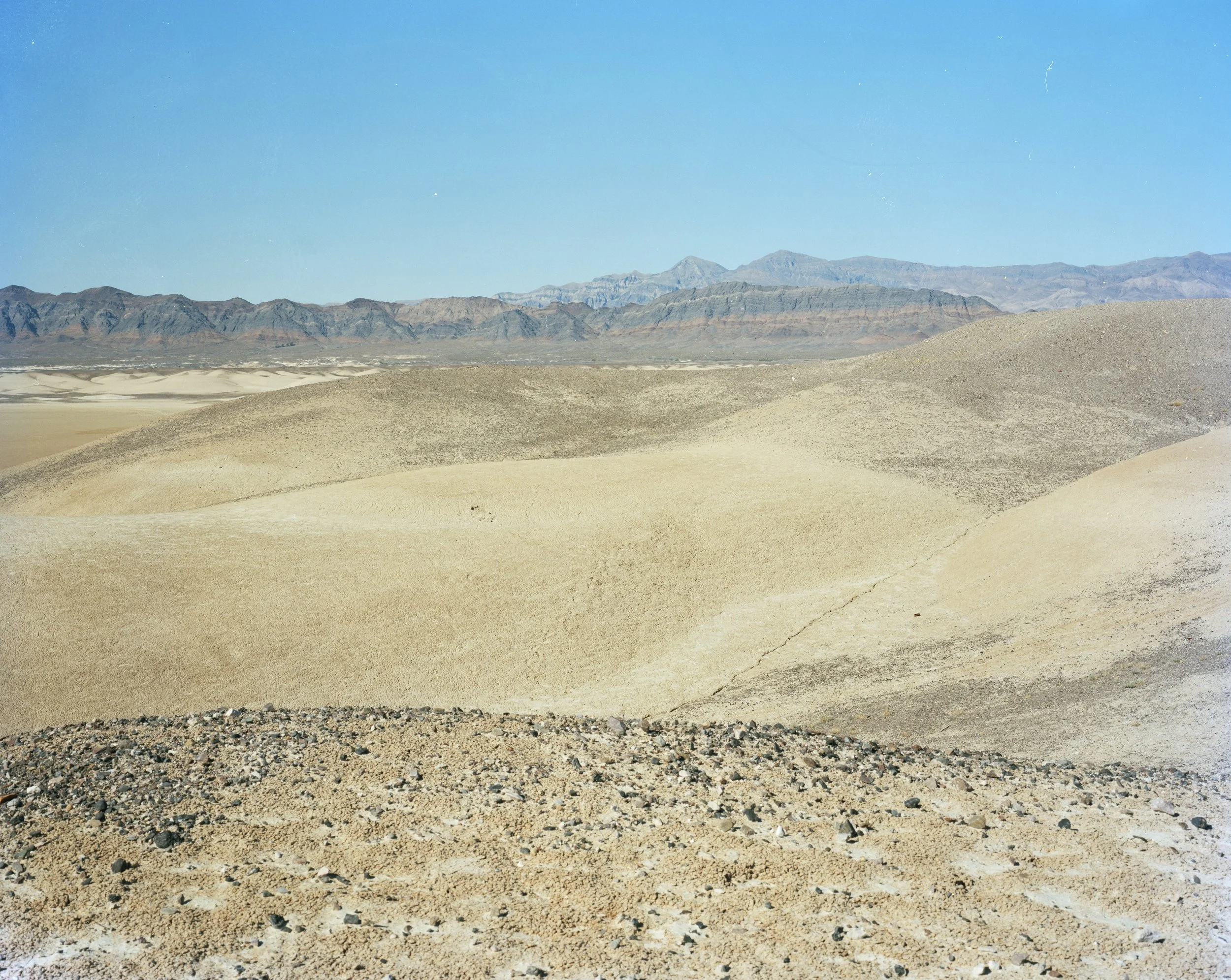 4x5 color film. Tecopa, CA