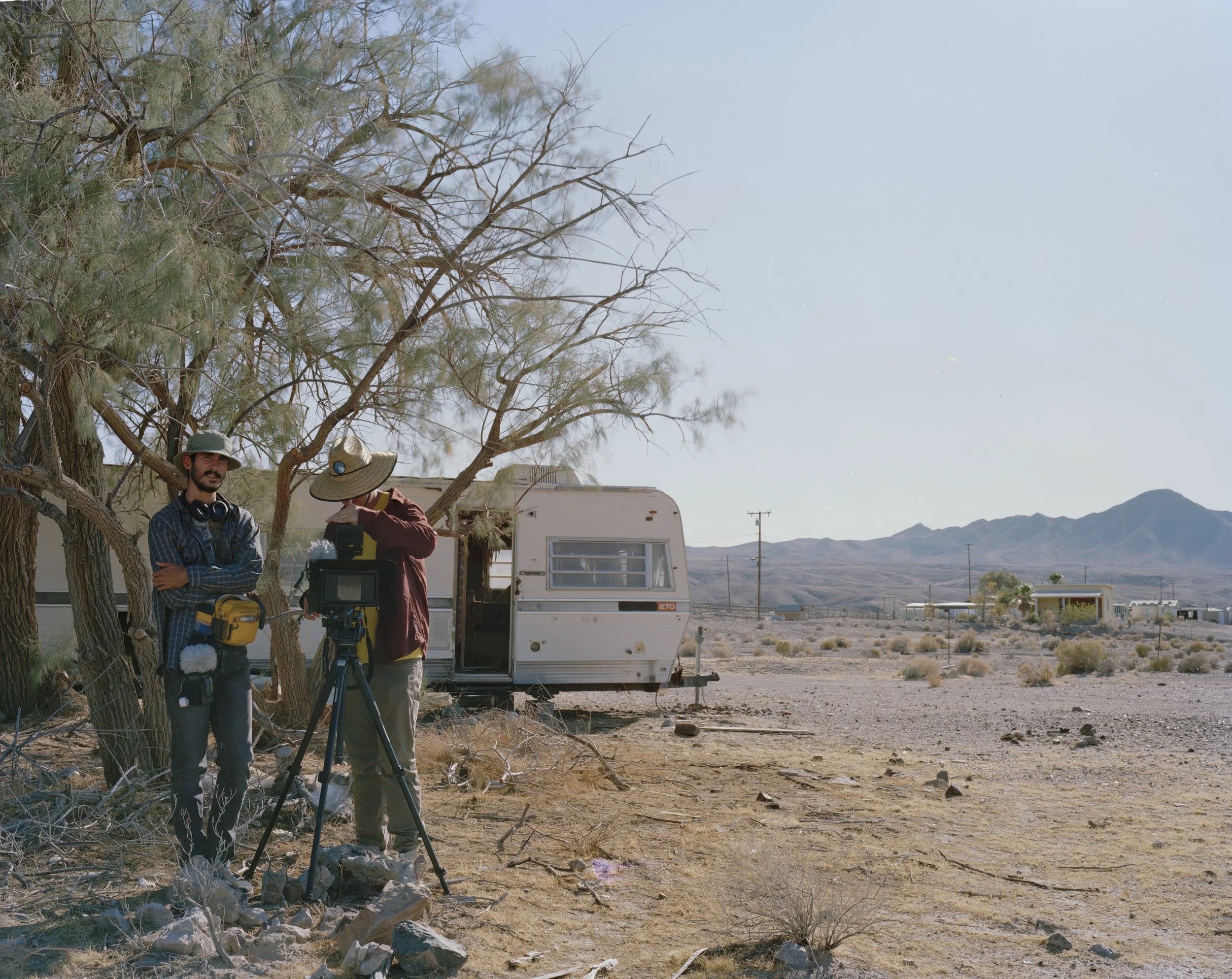 4x5 color film. Tecopa, CA