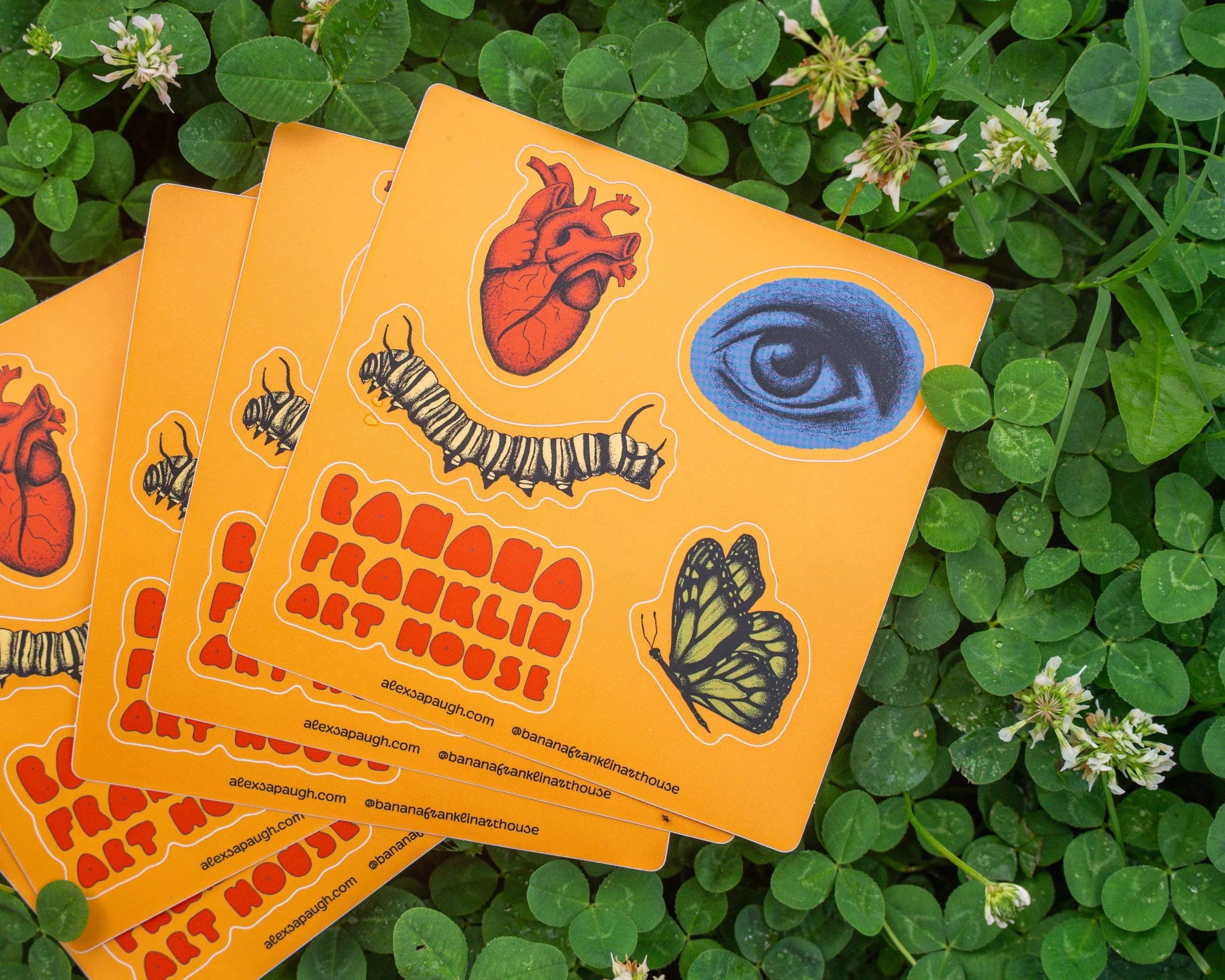 Banana Franklin Art House Logo Sticker Sheet