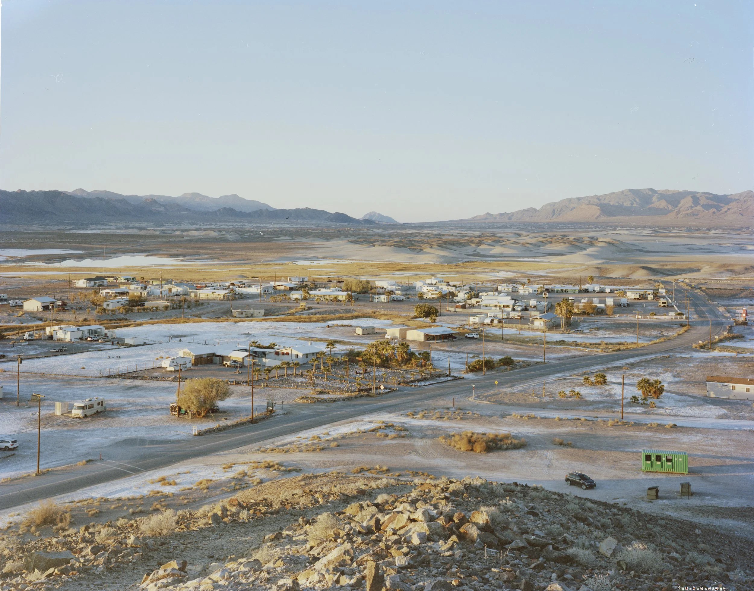 4x5 color film. Tecopa, CA