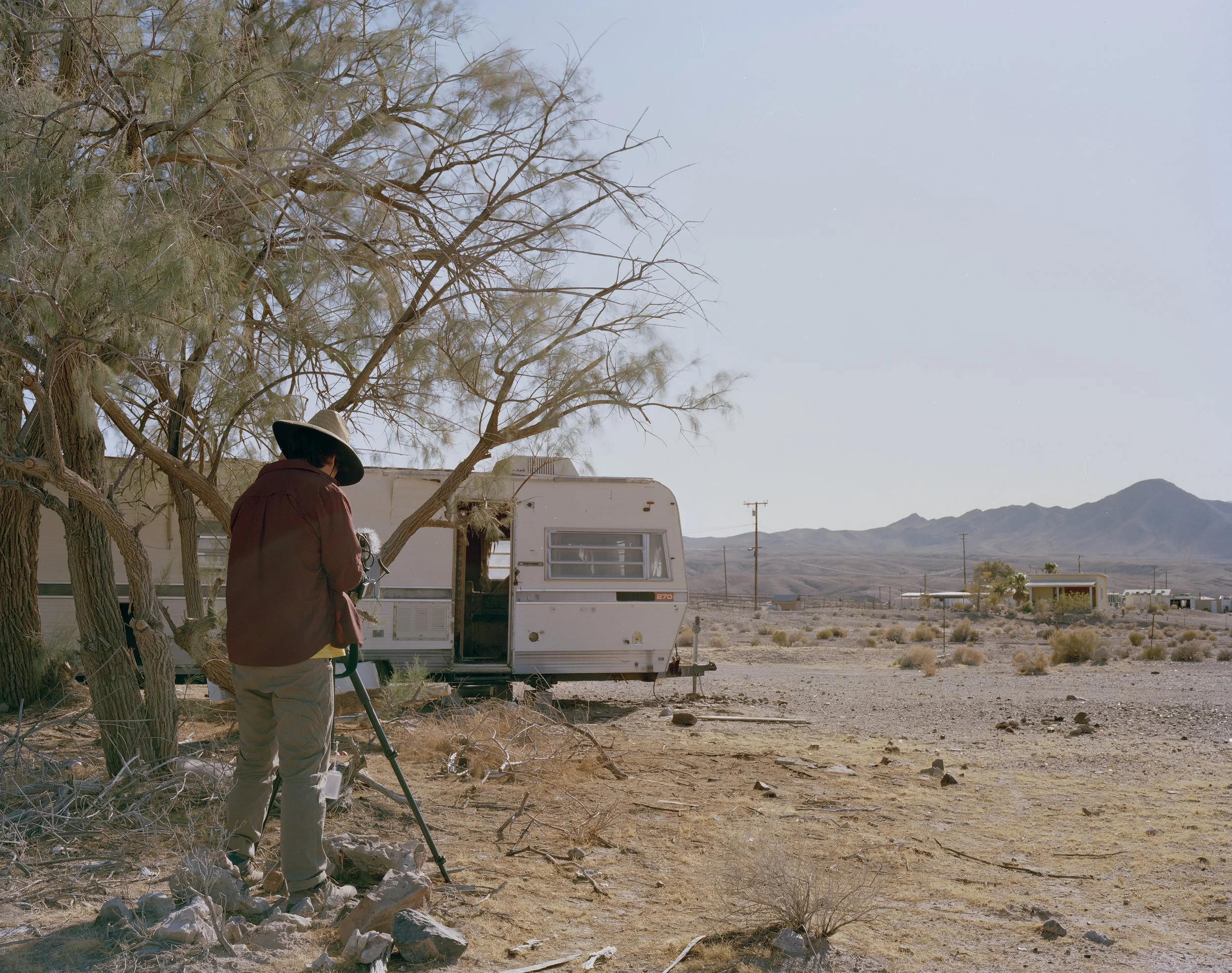 4x5 color film. Tecopa, CA