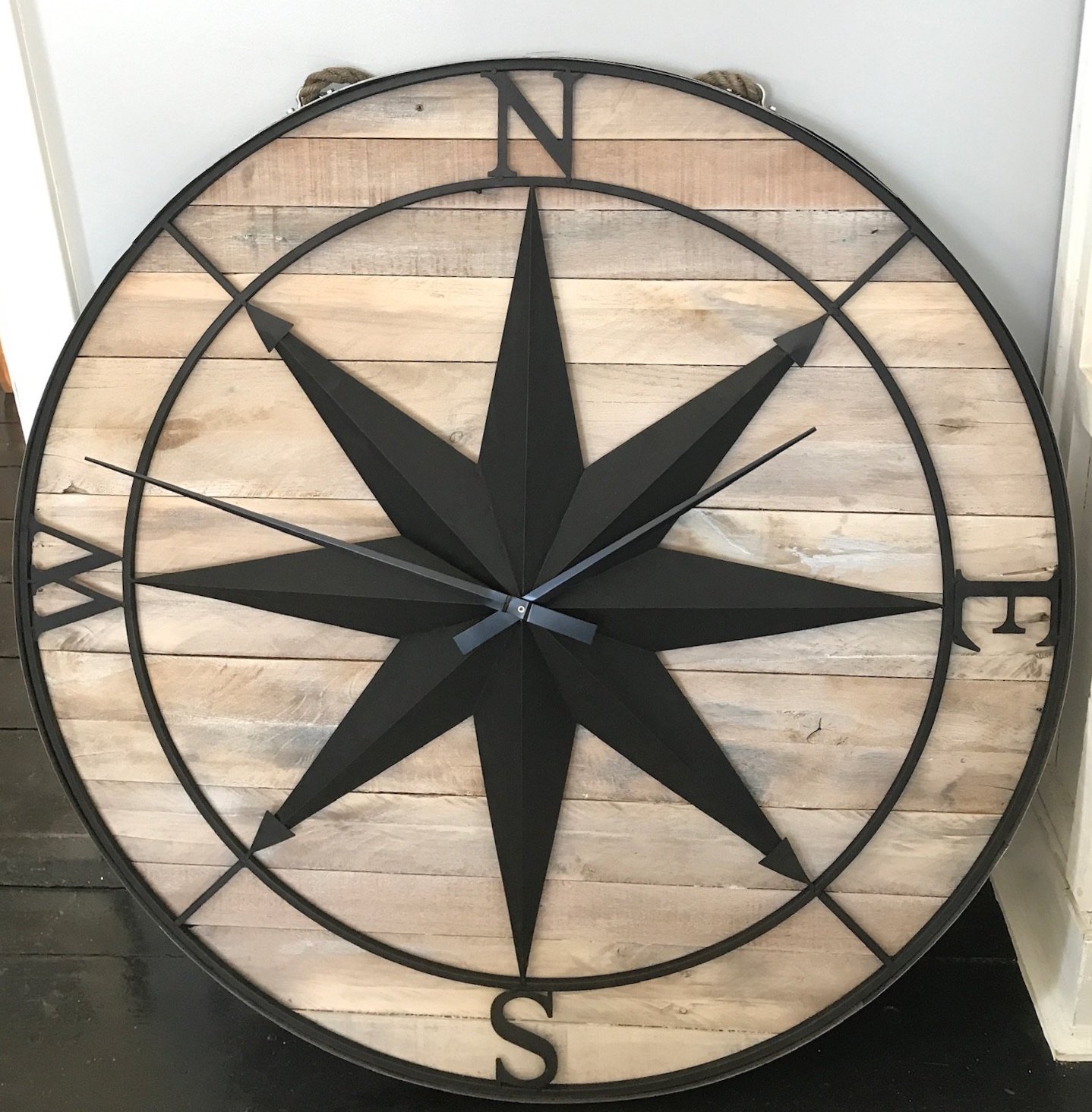 44-inch Wall Clock from reclaimed lumber