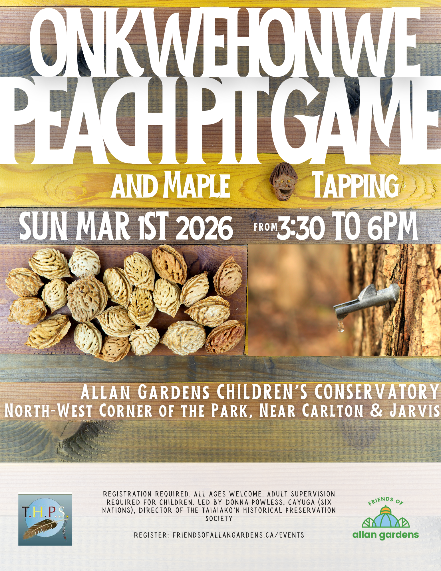 Onkwehonwe Peach Pit Game and Maple Tapping