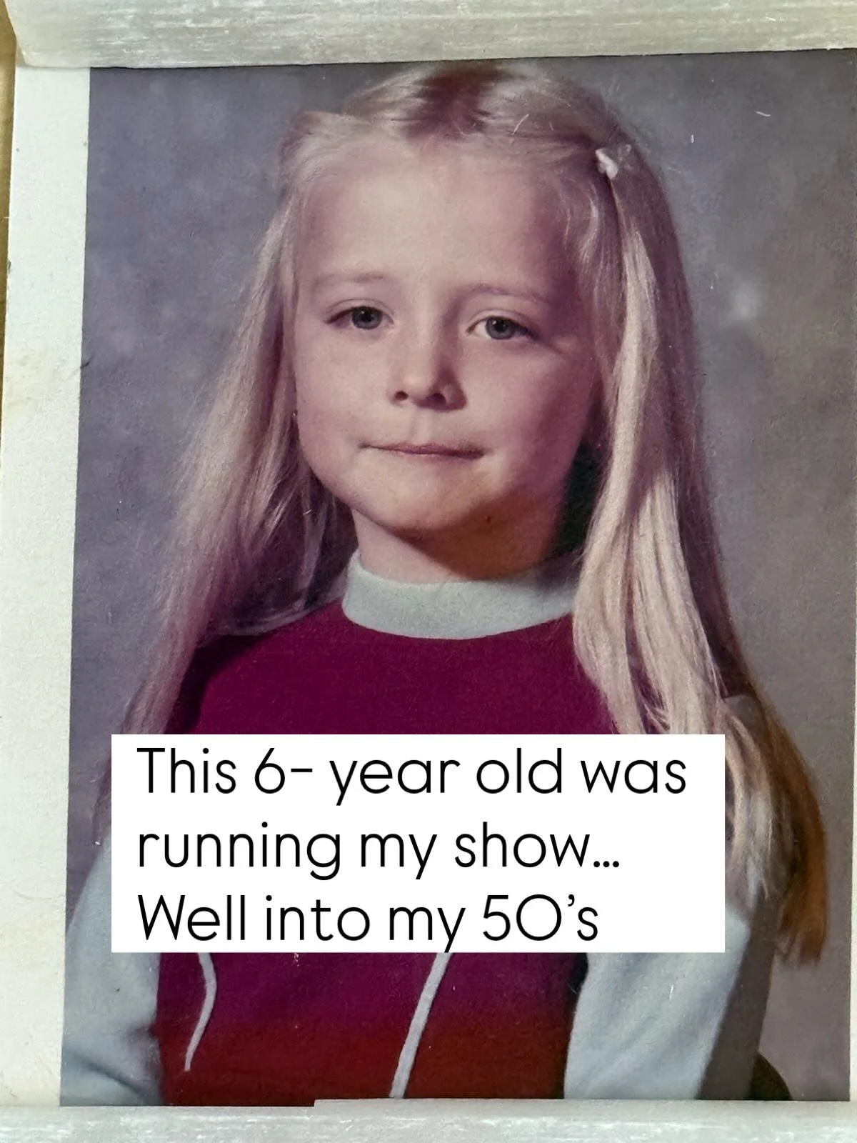 For a long time, a 6-year-old version of me was in charge.
On the outside, I was a grown woman.
 On the inside, it was the little girl who learned to be good, quiet, responsible, or &ldquo;fine&rdquo; no matter what.

She was the one who felt hurt wh