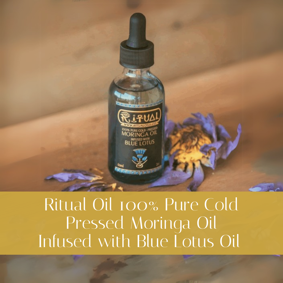 Ritual Oil with Moringa & Blue Lotus – Reiki-Infused Self-Love Face & Body Oil | 15oz