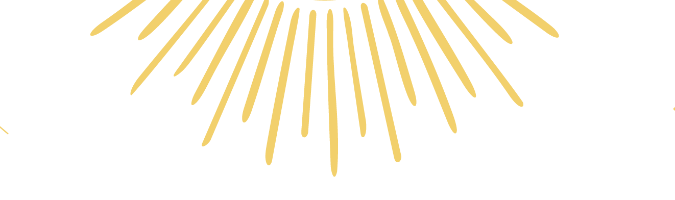 Golden sun graphic for healing energy