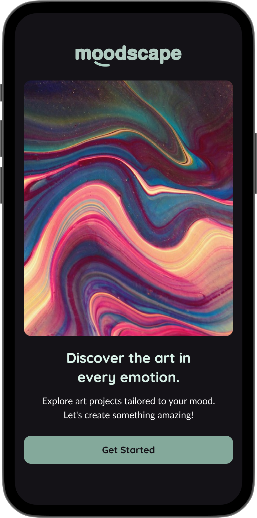 Mobile phone screen displaying a login page with a colorful alarm icon, email and password fields, a red login button, and links for forgot password and create account.