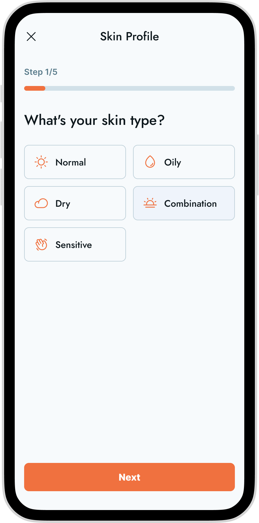 Mobile app screen showing a user profile for John Doe, a teacher, with a risk alert indicating at risk, safety status, and options for reporting a gunman or other threats, and navigation icons at the bottom.