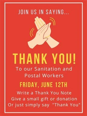 Join Us In Saying Thank You...