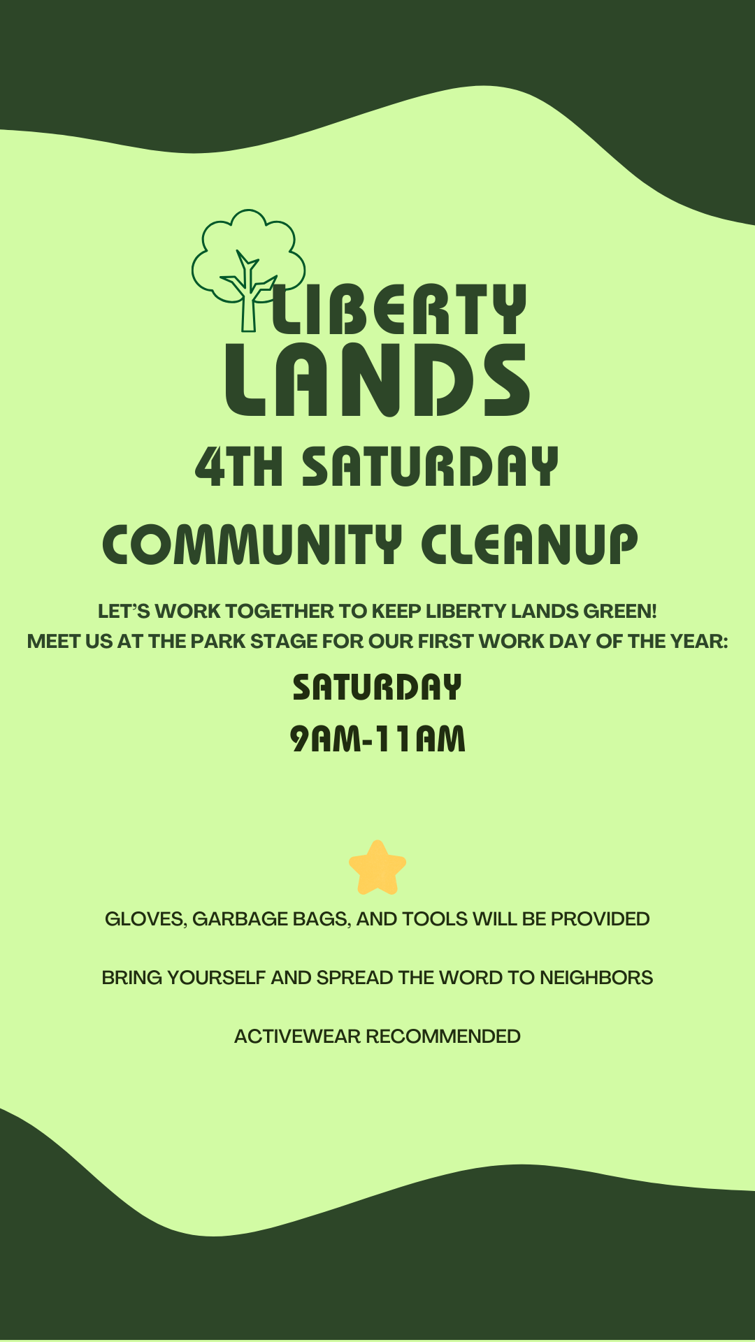Liberty Lands Community Cleanup