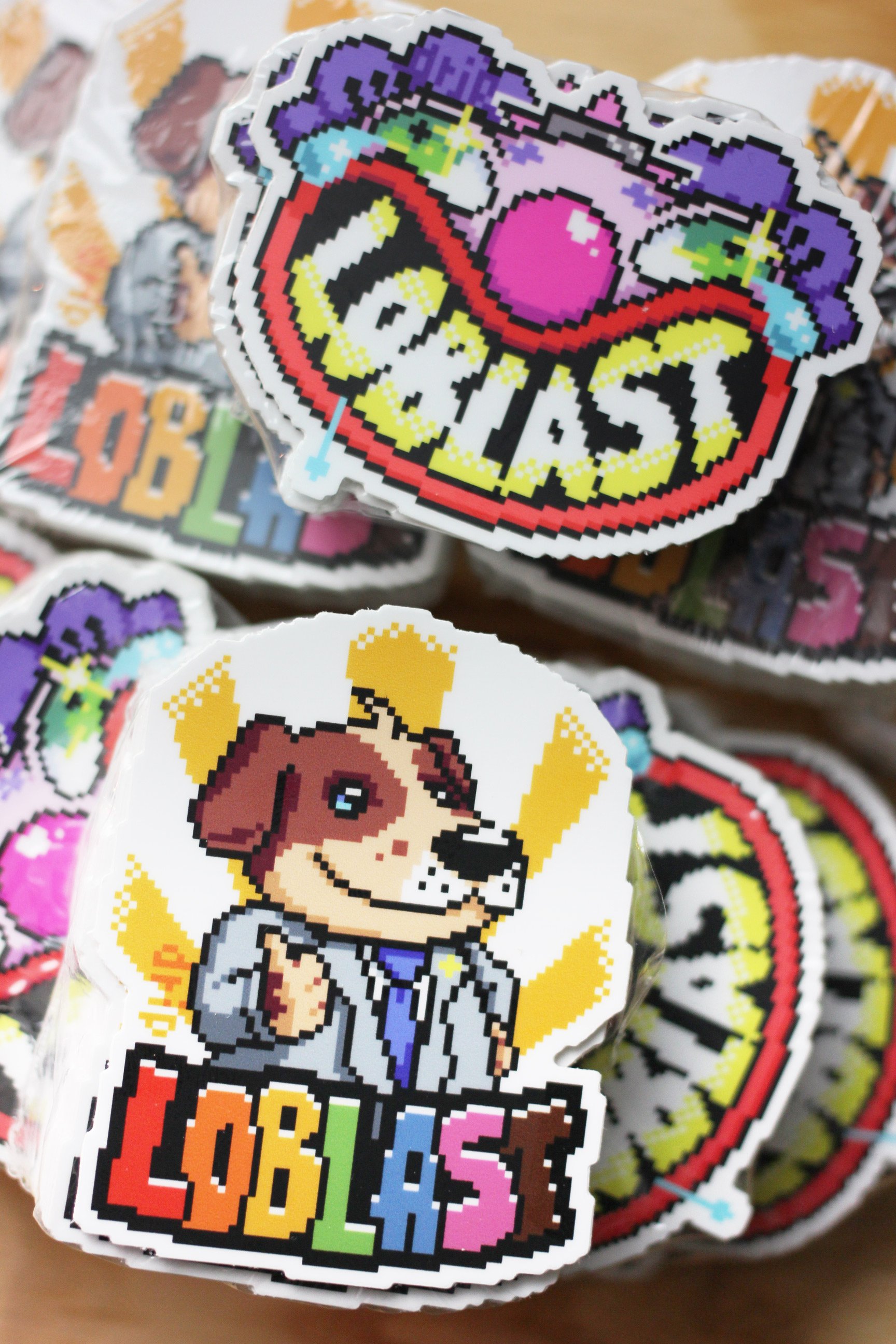 new sticker designs by drip + video updates