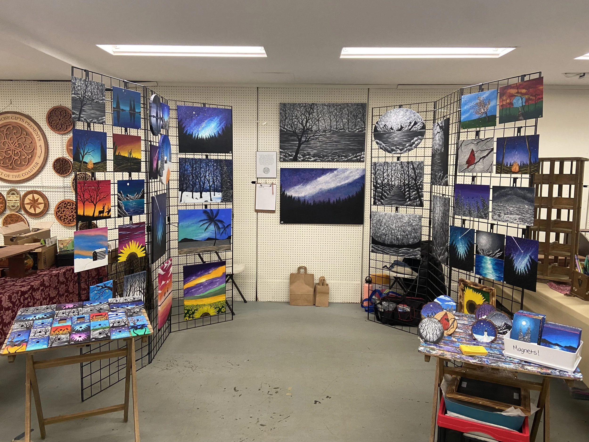 AZ Oilscapes at Somerset Fire and Ice Festival