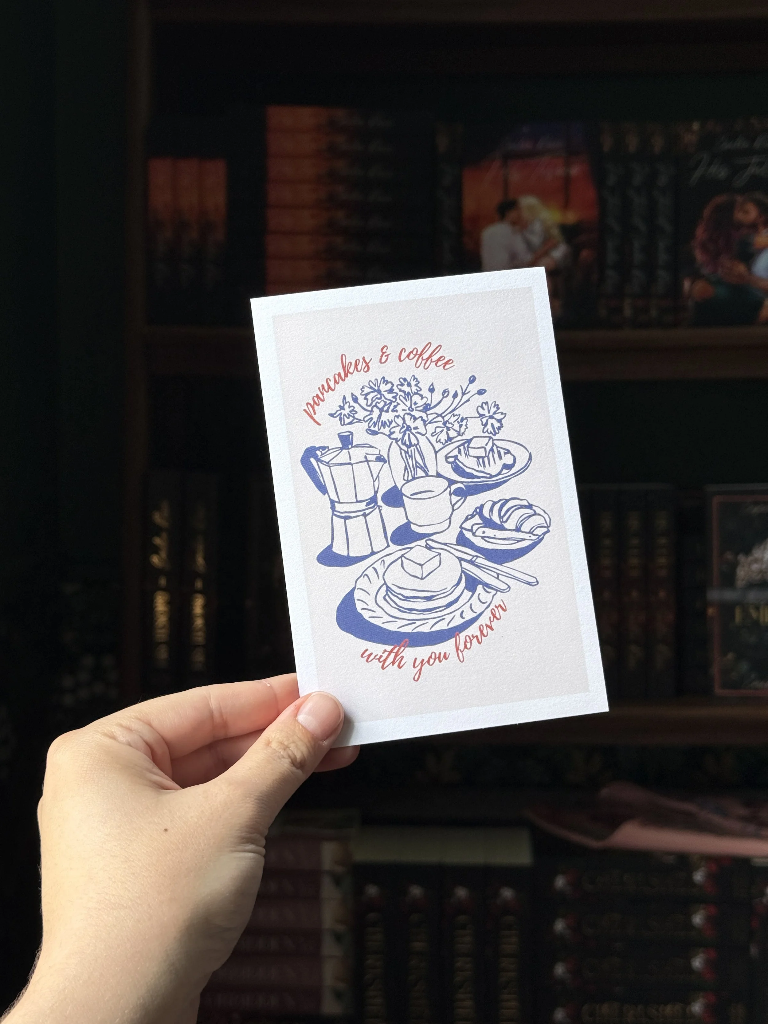 Pancakes and Coffee - Postcard