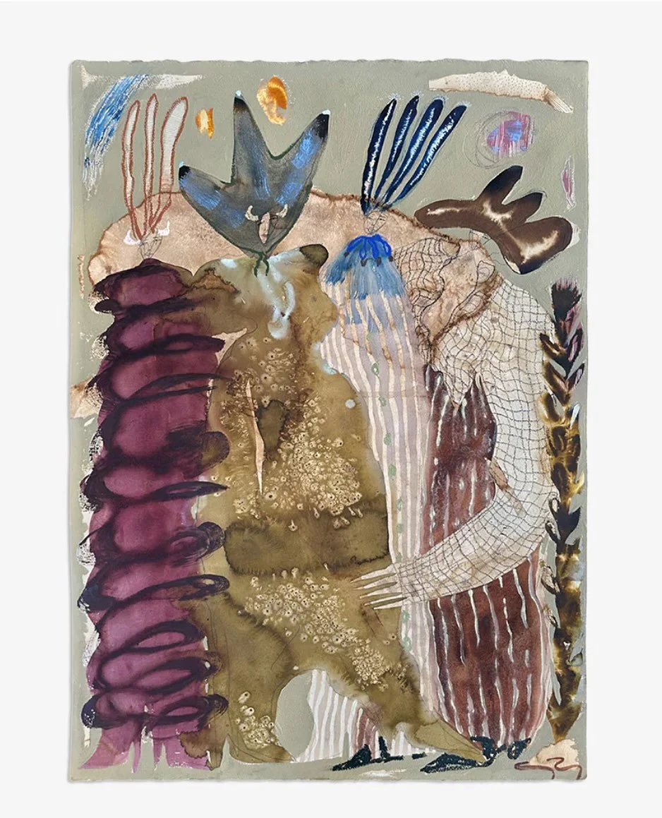 ‘Vertigo’ 29.5 x 41”
Coffee, ink, watercolor, oil stick + acrylic on 300lb cold-pressed paper
(Sold)
@tappancollective (prints might be coming soon 👀)