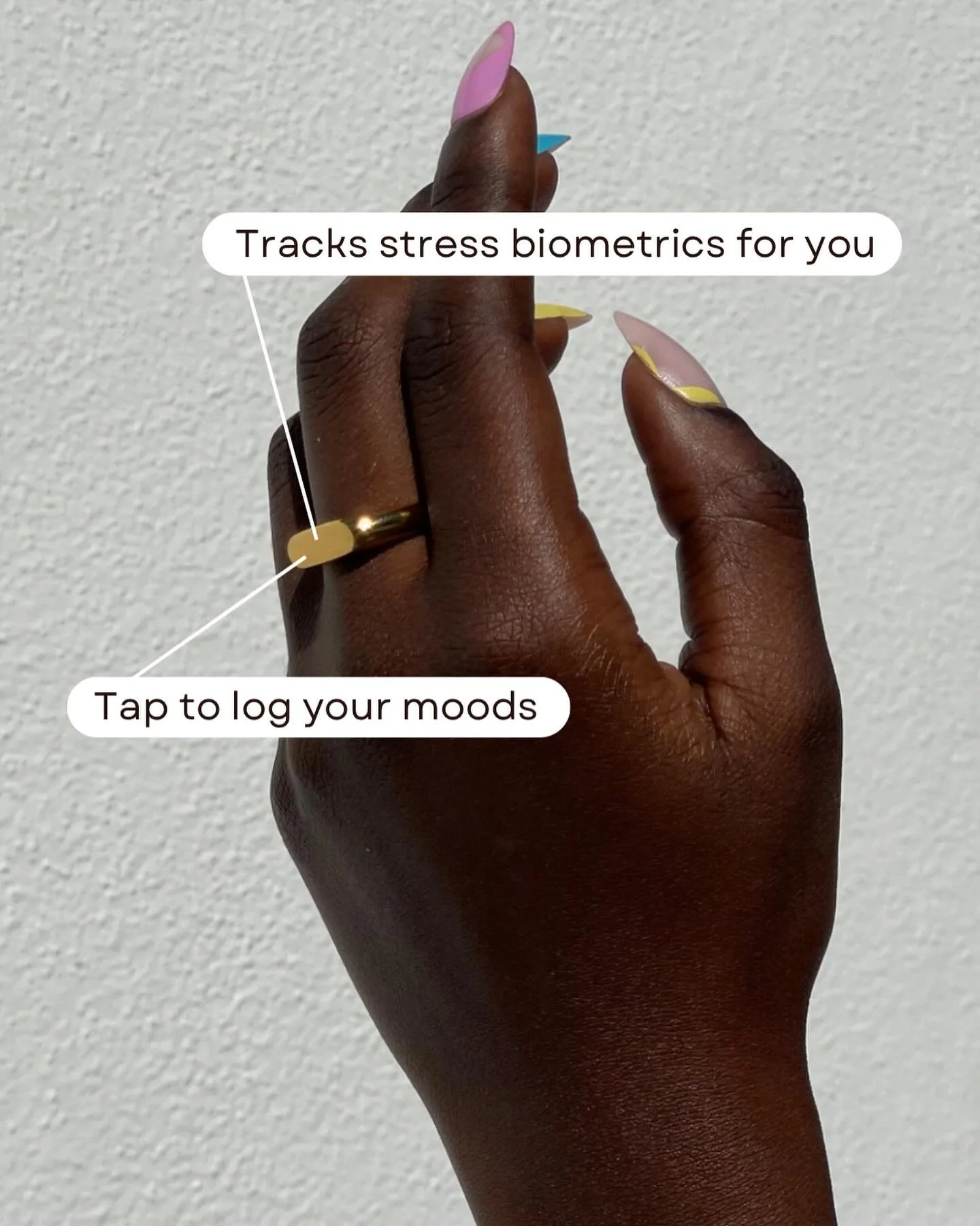 Track and harness your moods with a smarter Moodring that really works. Link in bio☀️

Stress is a build up of emotions that can become burnout. We know. Our team, including experts from Apple and Headspace, are developing smart rings that get you, i